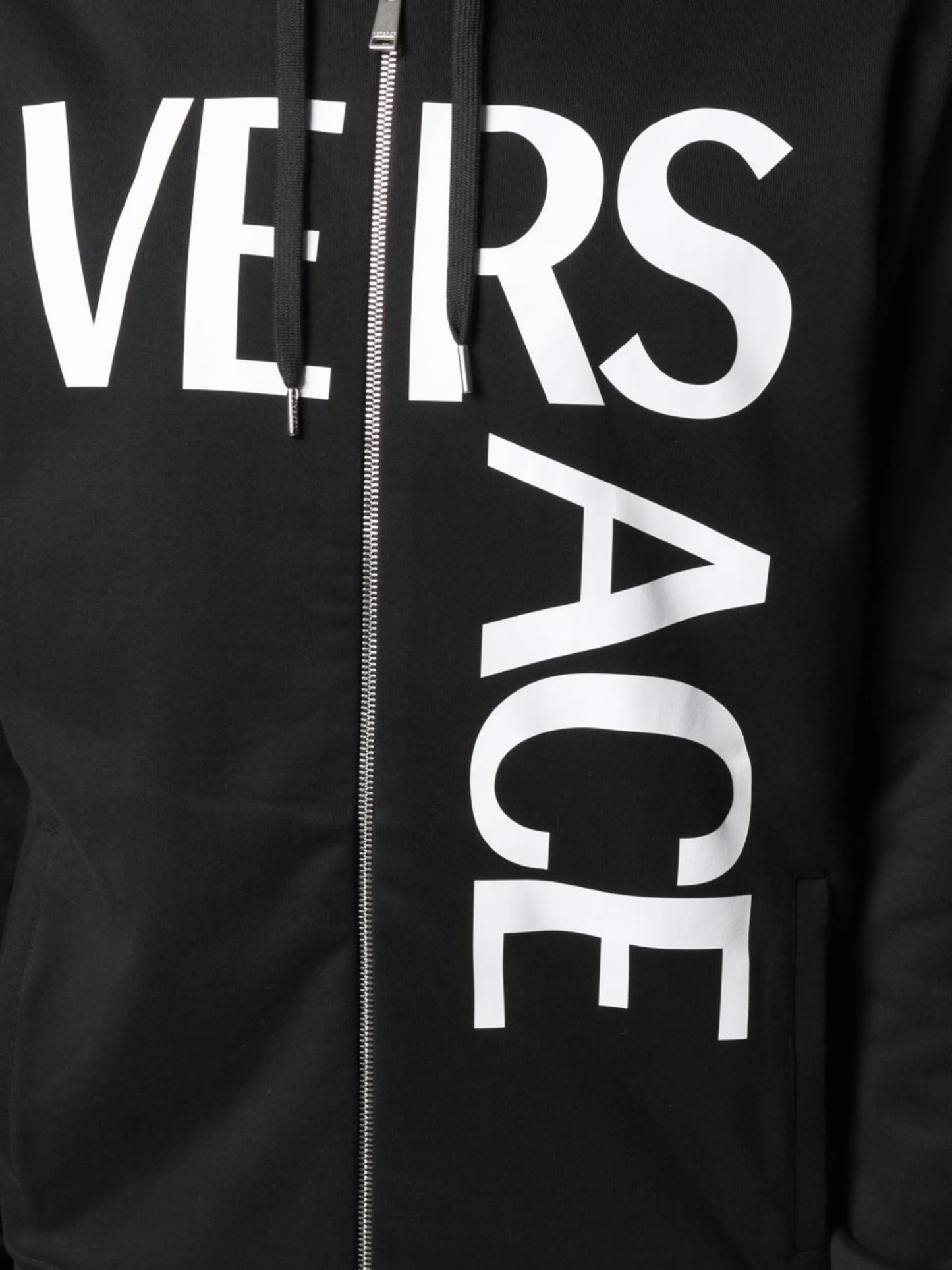 logo-print zip-up hoodie