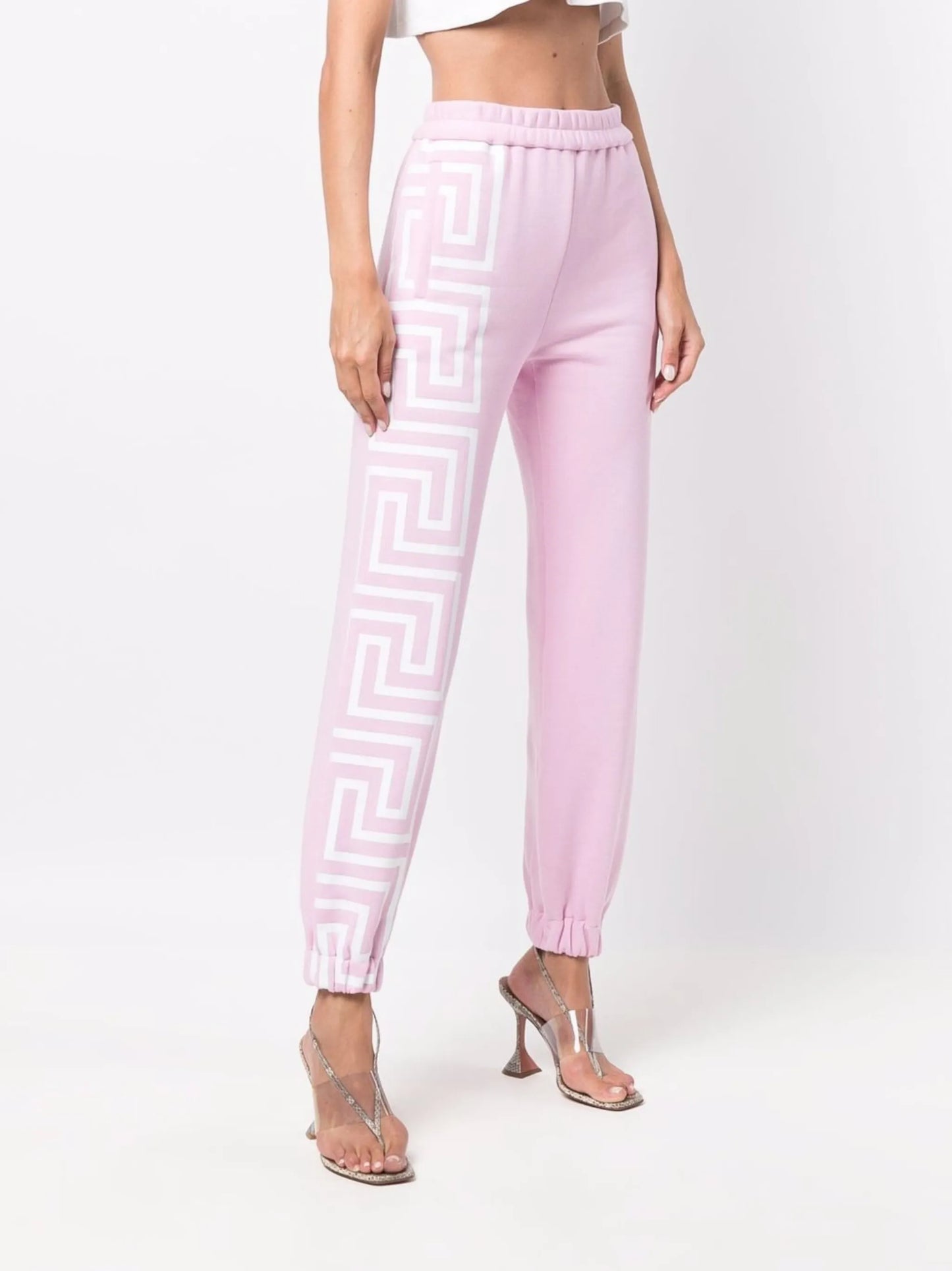 Greca-print track pants