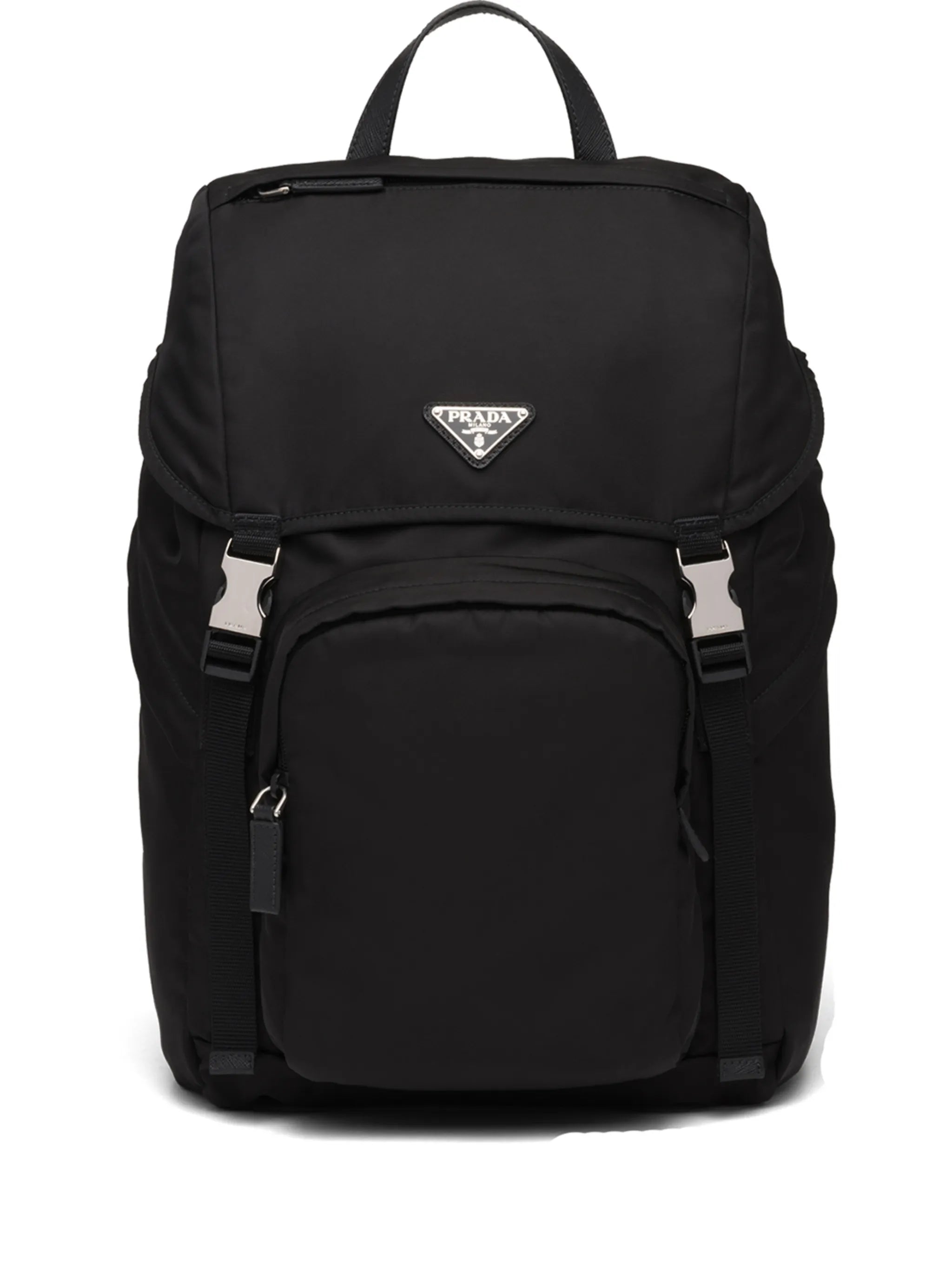 logo-plaque multi-pocket backpack