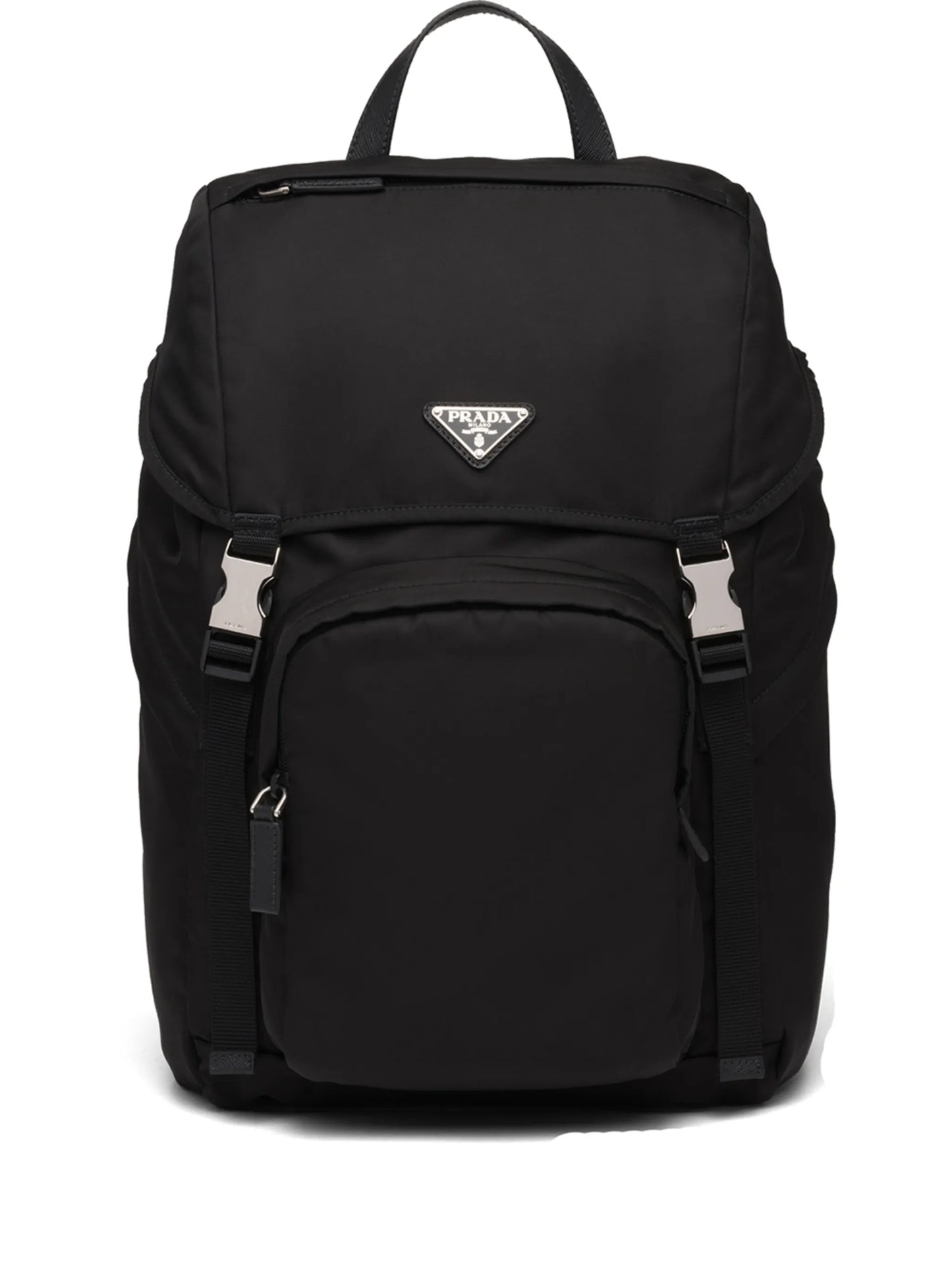 logo-plaque multi-pocket backpack