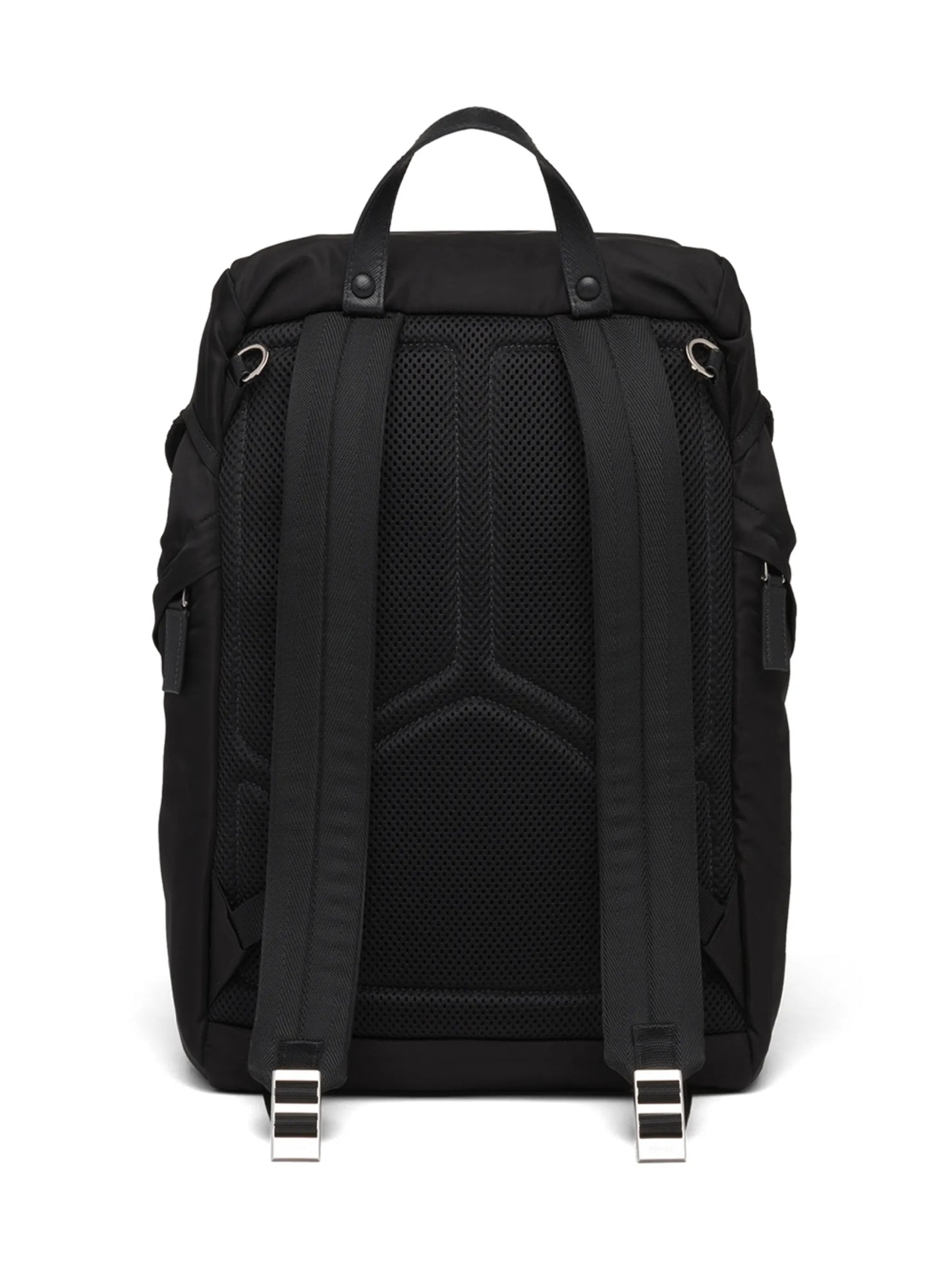 Re-Nylon logo-plaque backpack