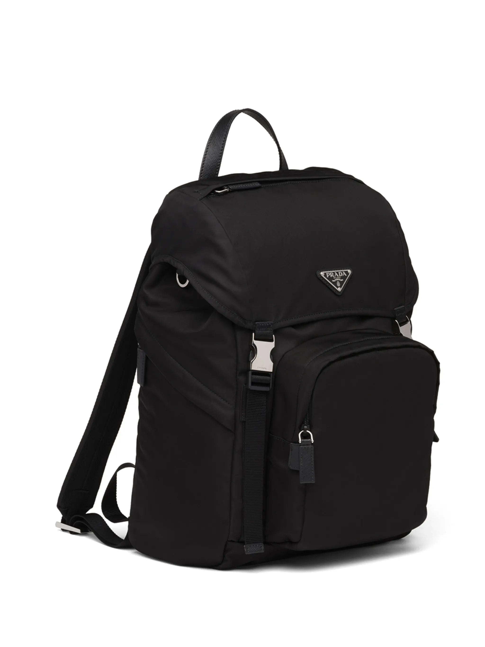 logo-plaque multi-pocket backpack