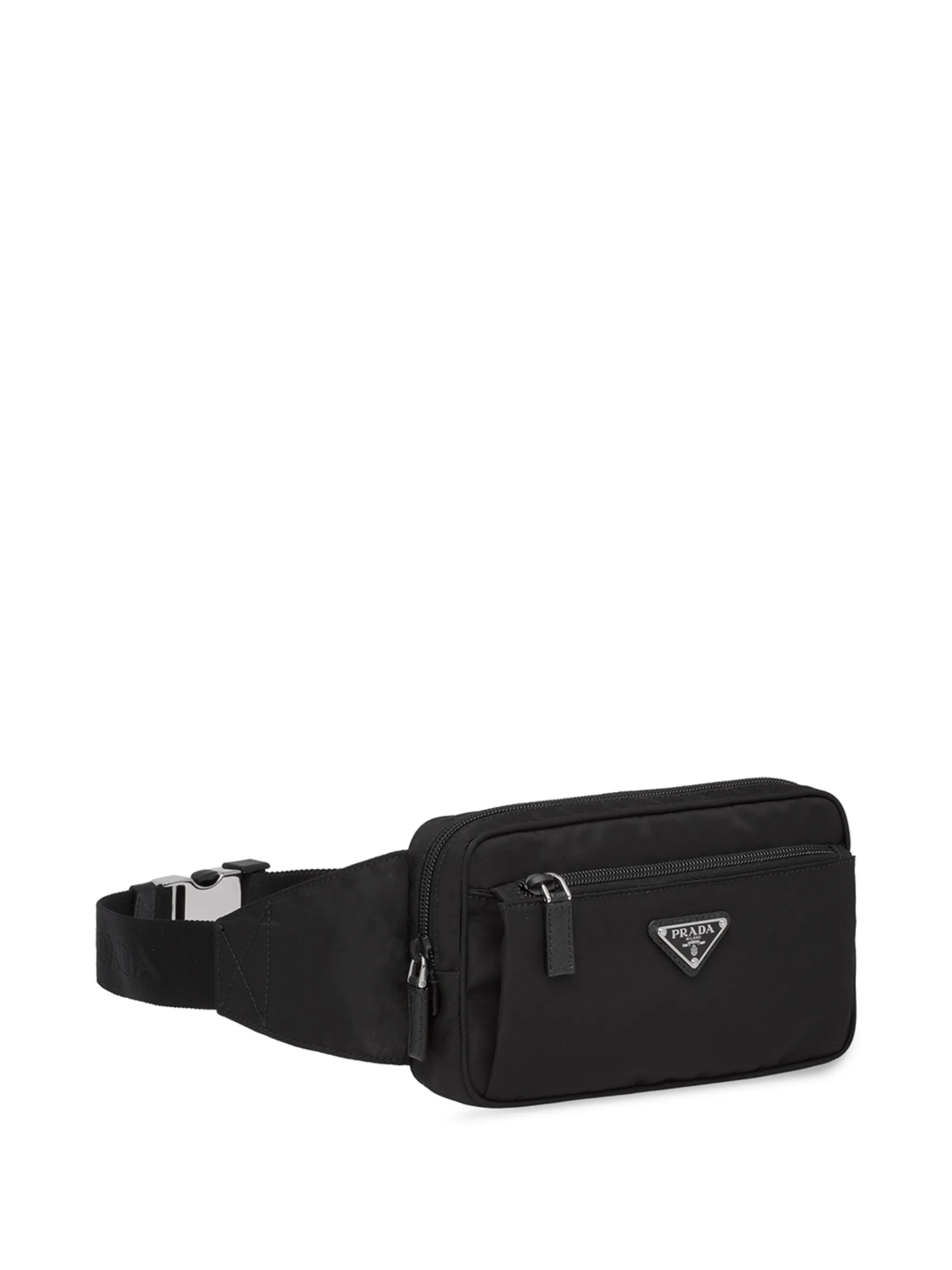 Re-Nylon logo-plaque belt bag