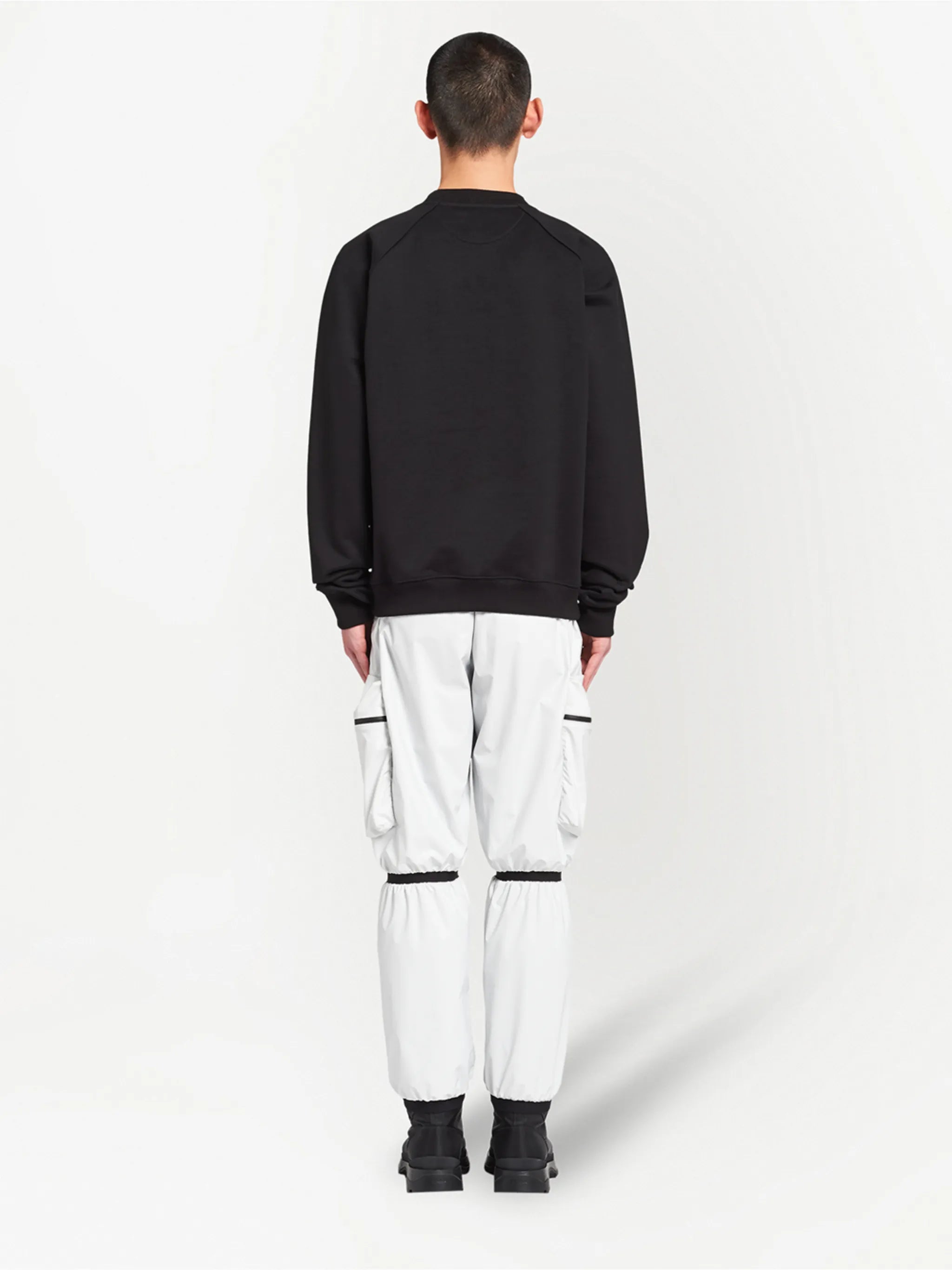 logo-print fleece sweatshirt
