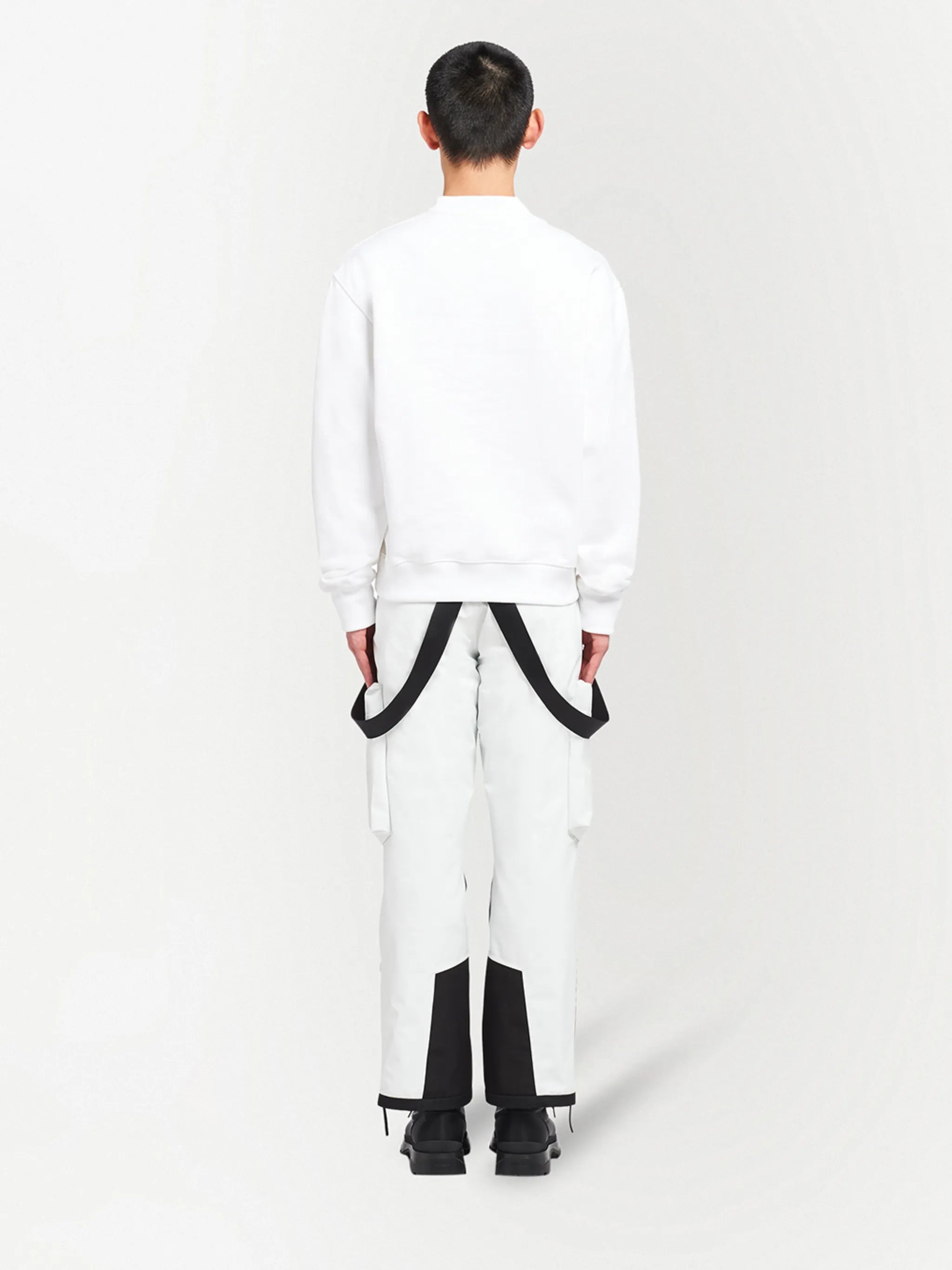 logo-print fleece sweatshirt