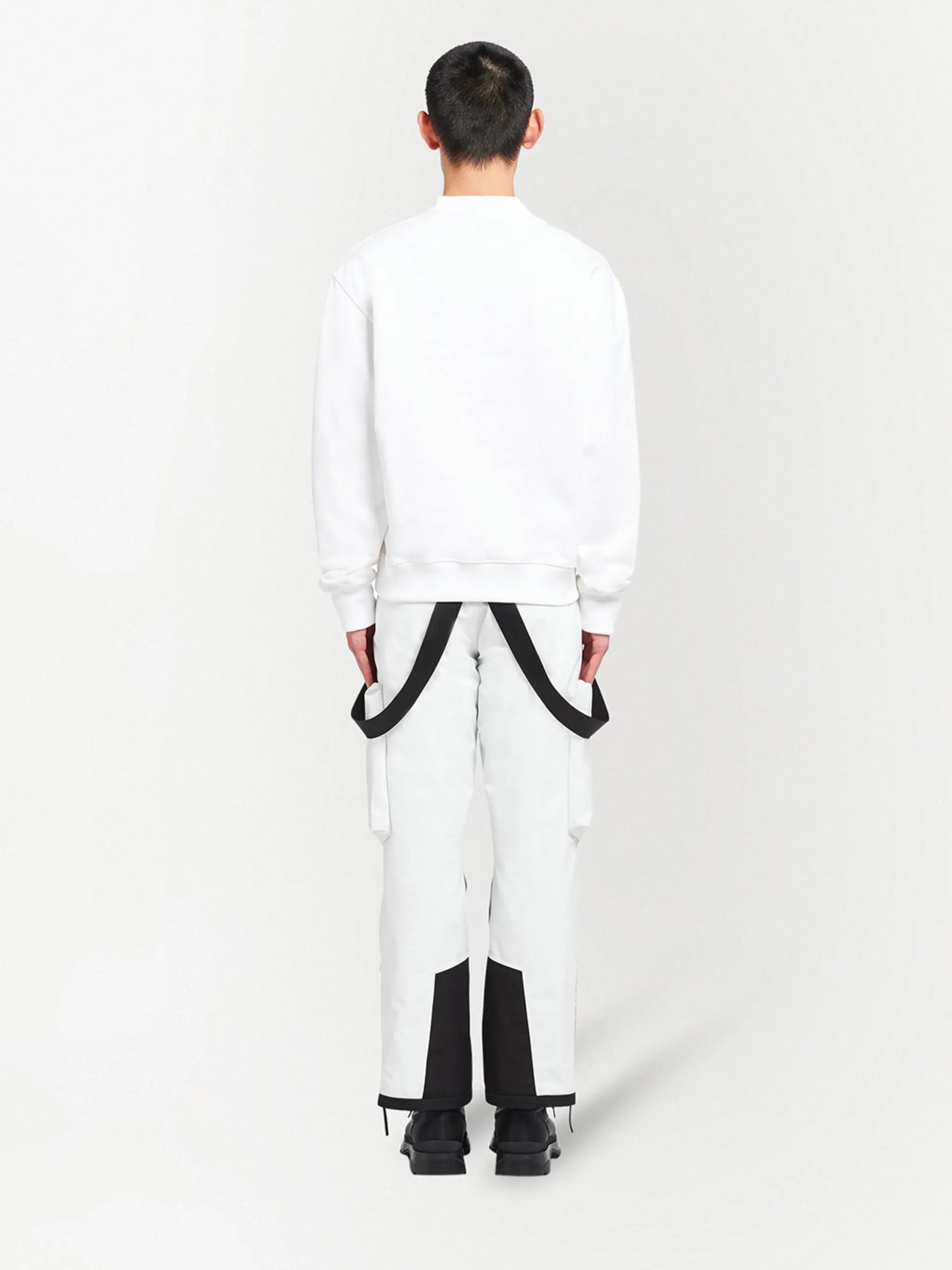 logo-print fleece sweatshirt