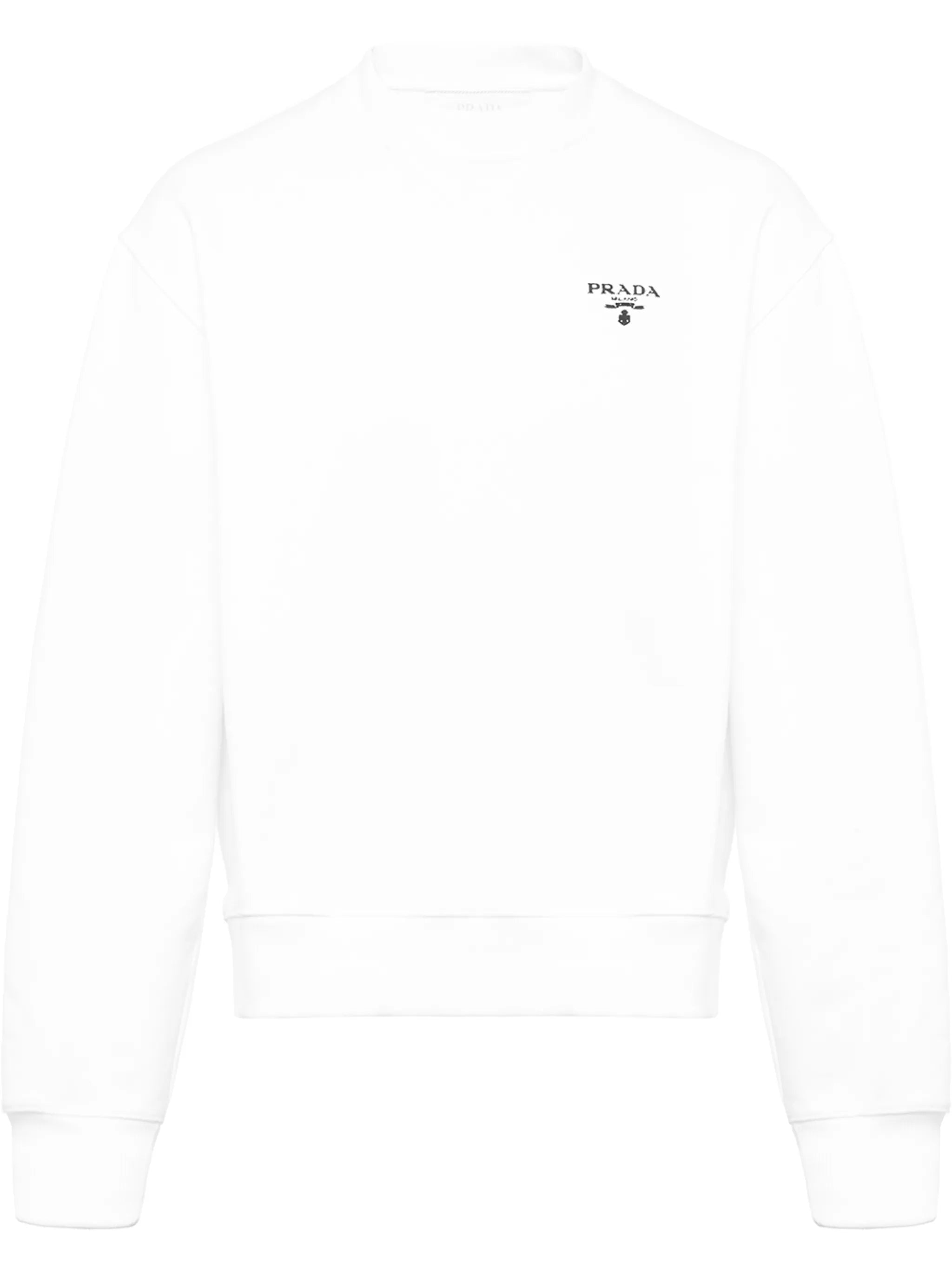 logo-print fleece sweatshirt