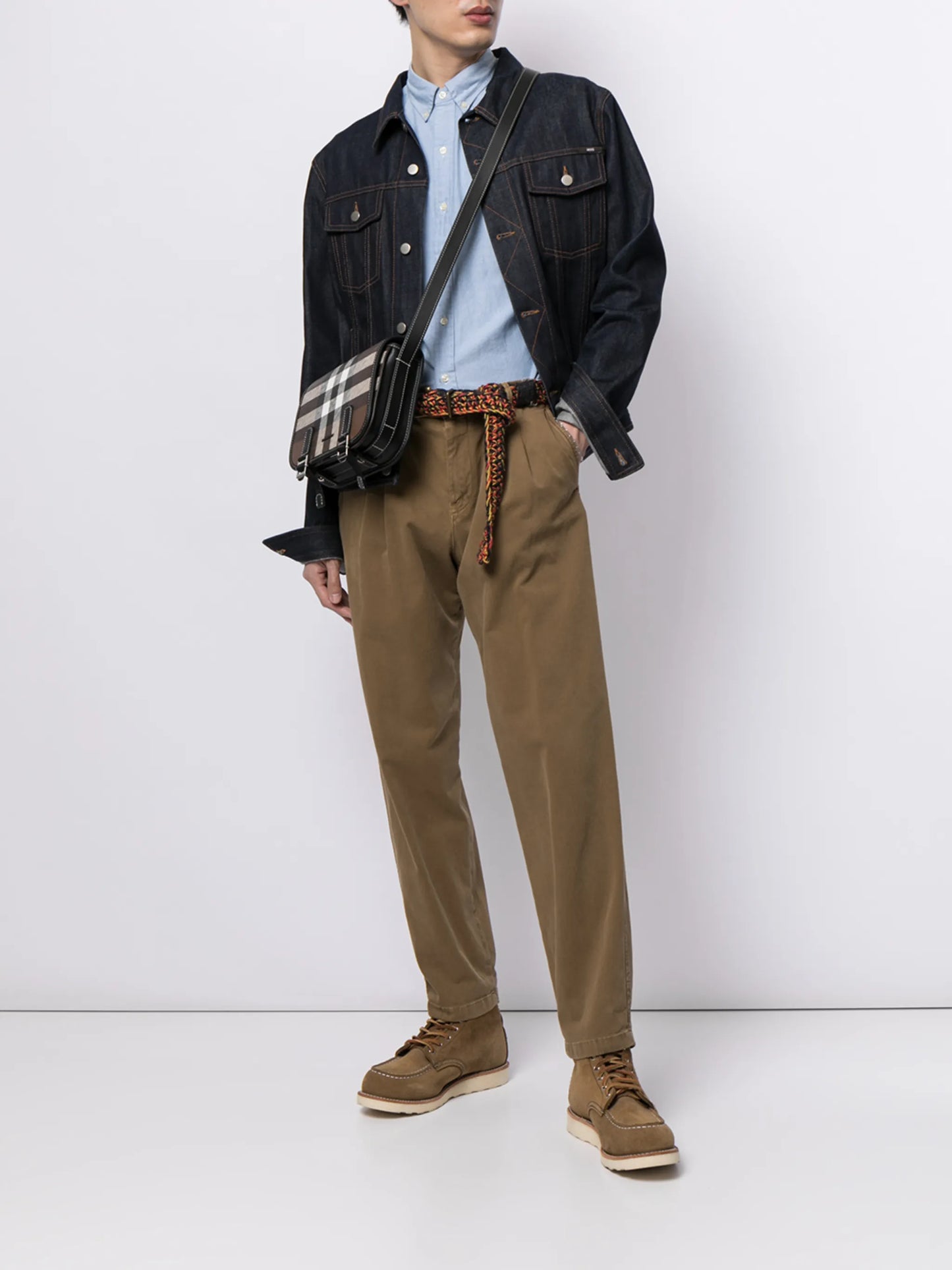 logo-embroidered Oxford short-sleeve shirt