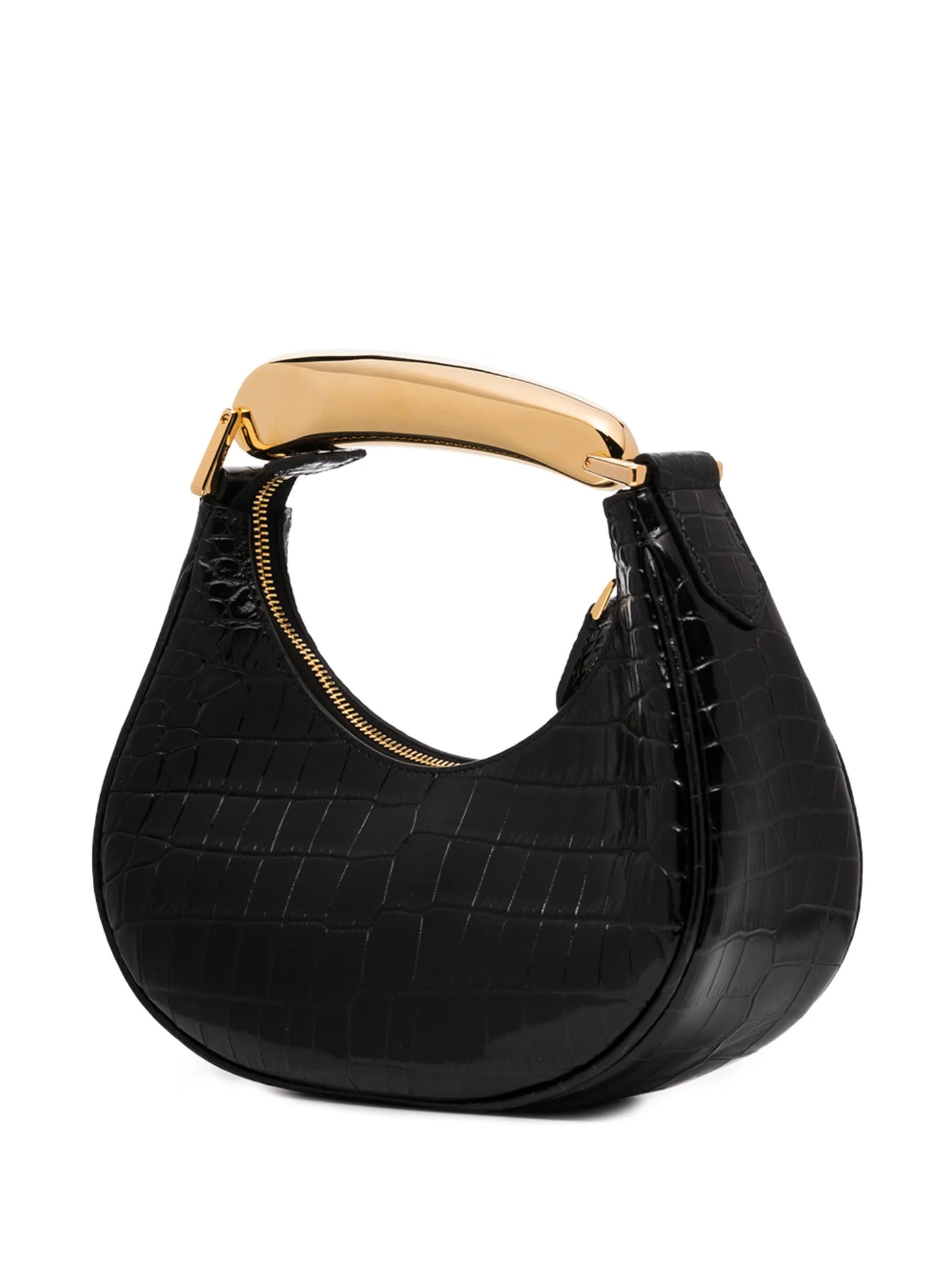 mini Bianca crocodile-embossed tote bag