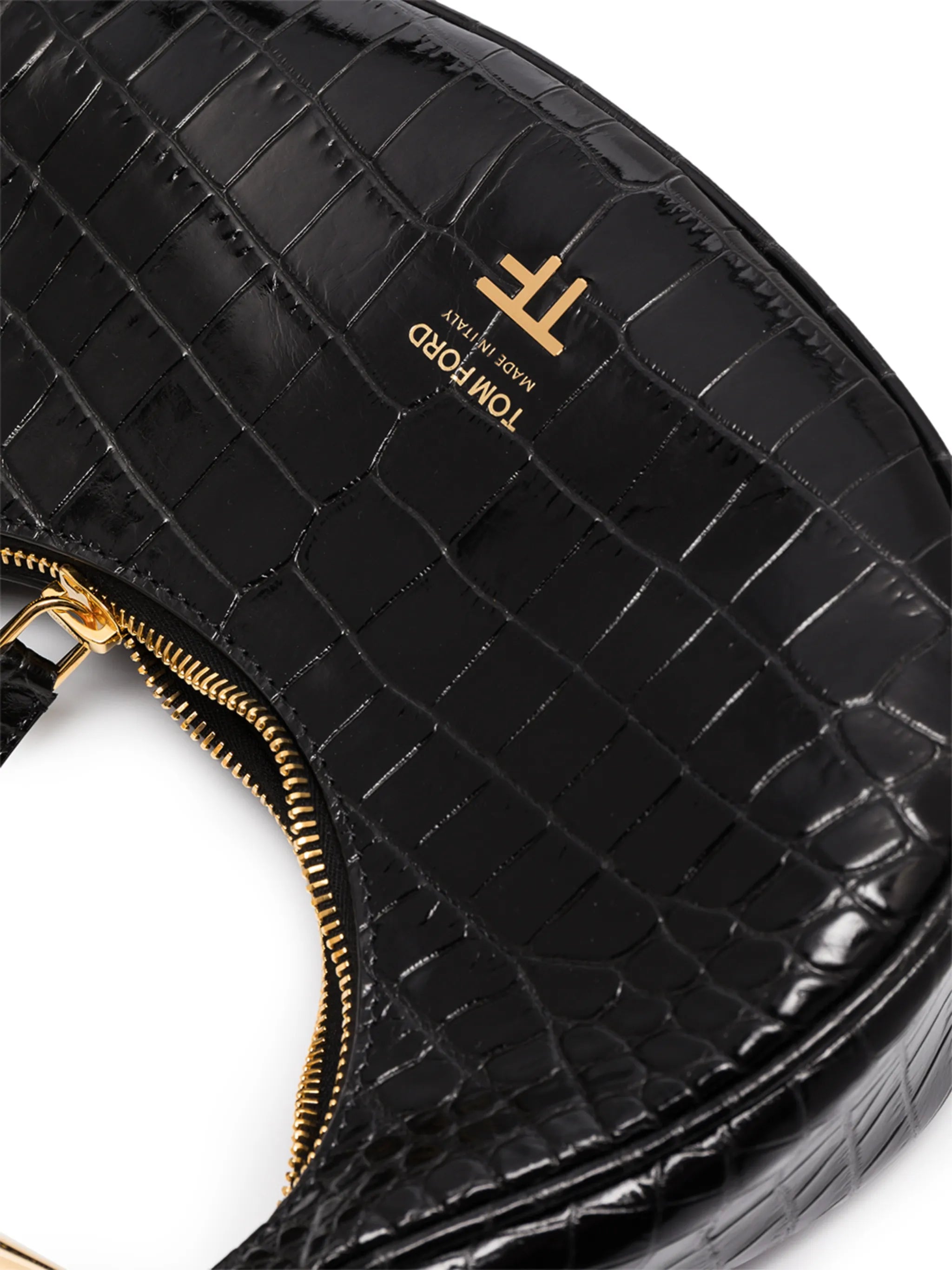 mini Bianca crocodile-embossed tote bag