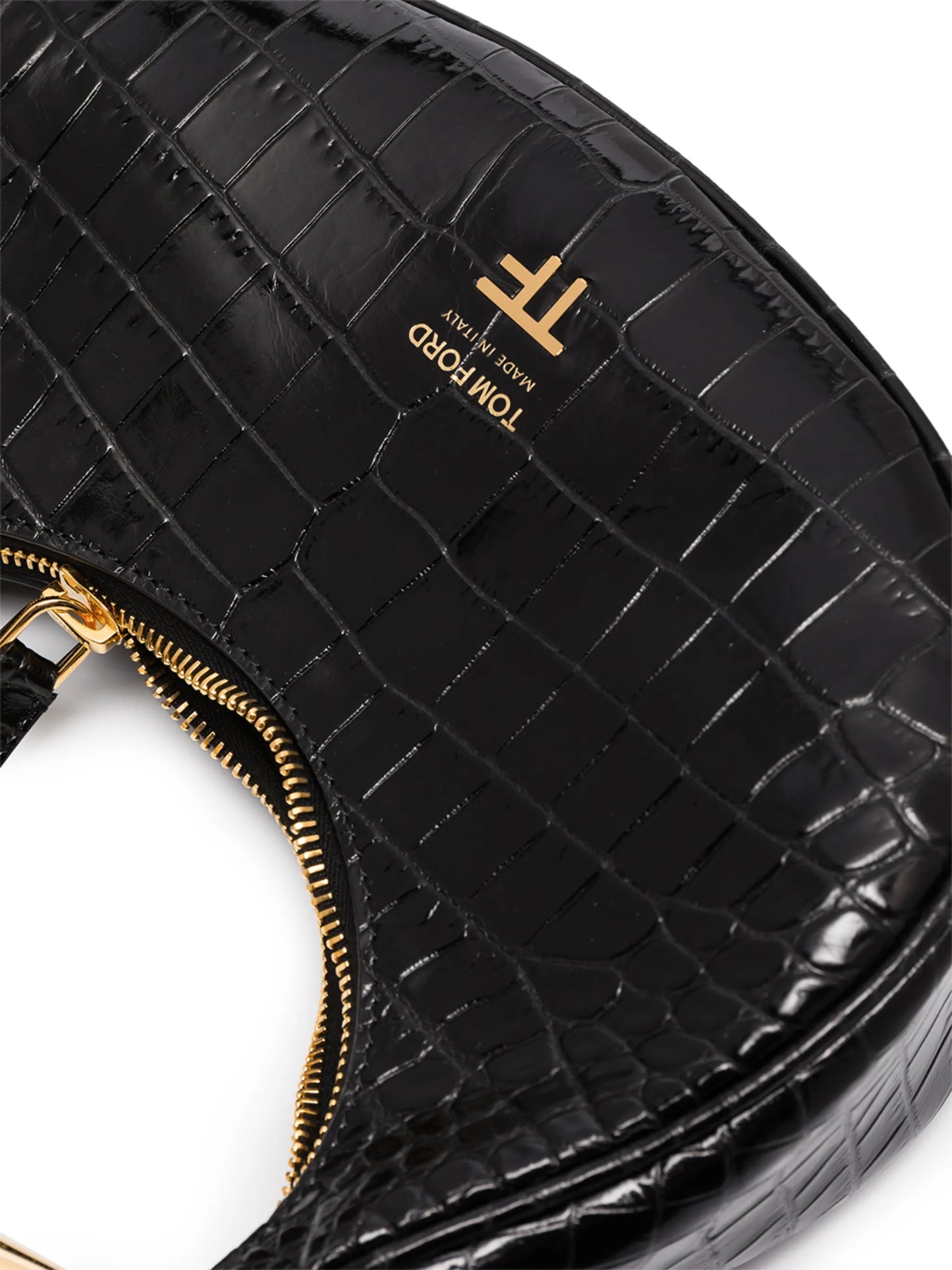 mini Bianca crocodile-embossed tote bag