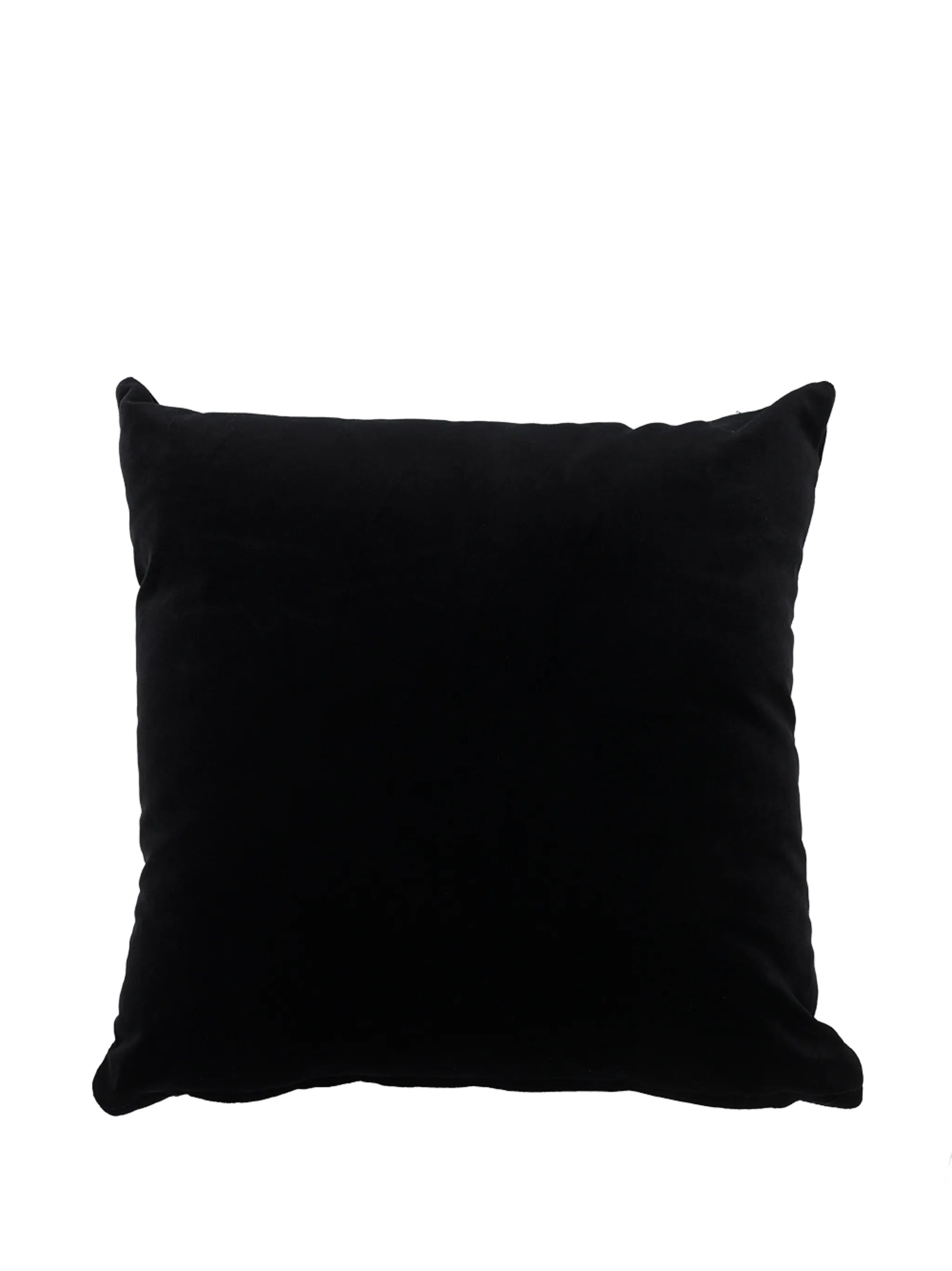 sequin Medusa logo cushion