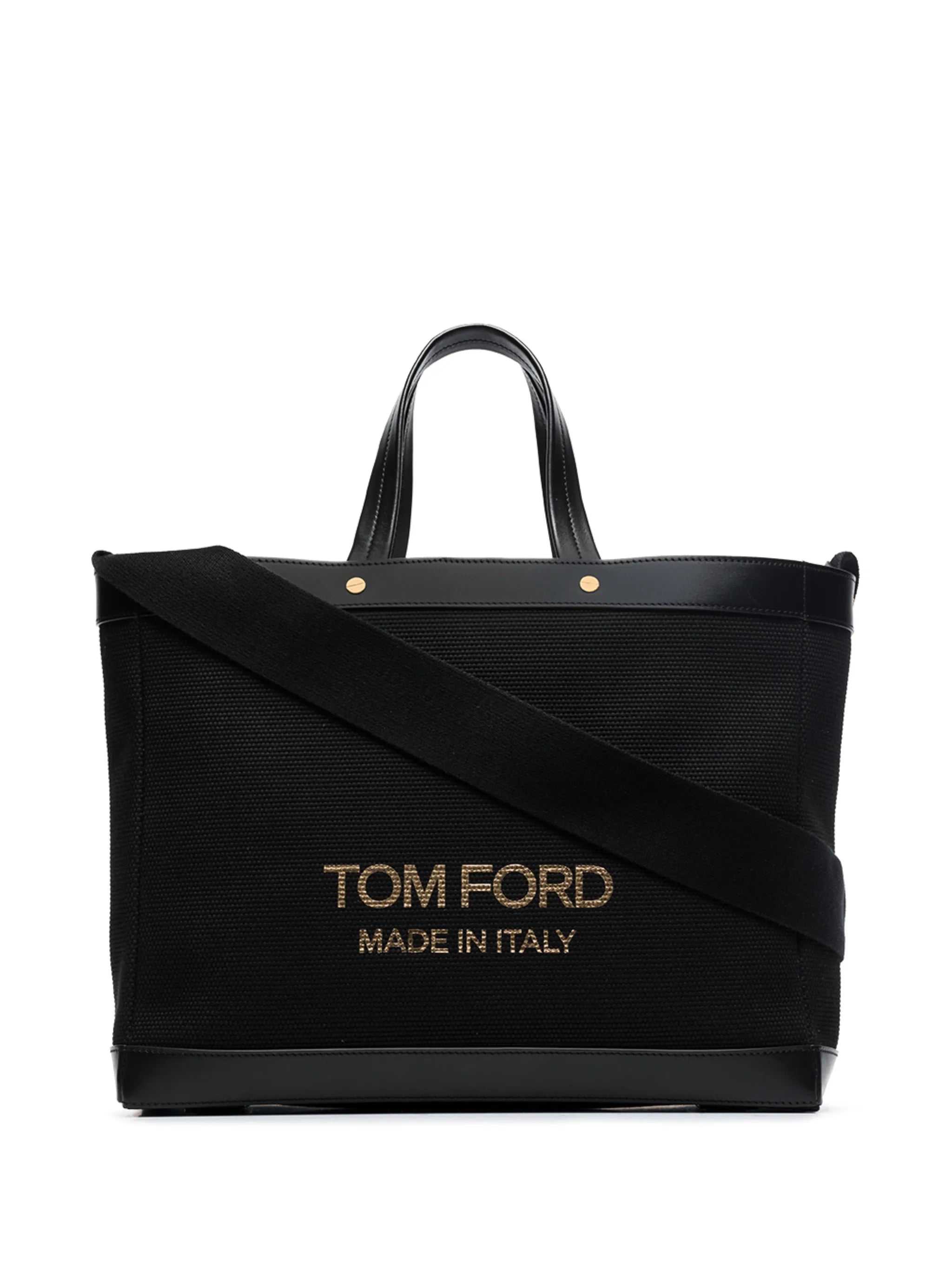 debossed-logo shopping tote-bag