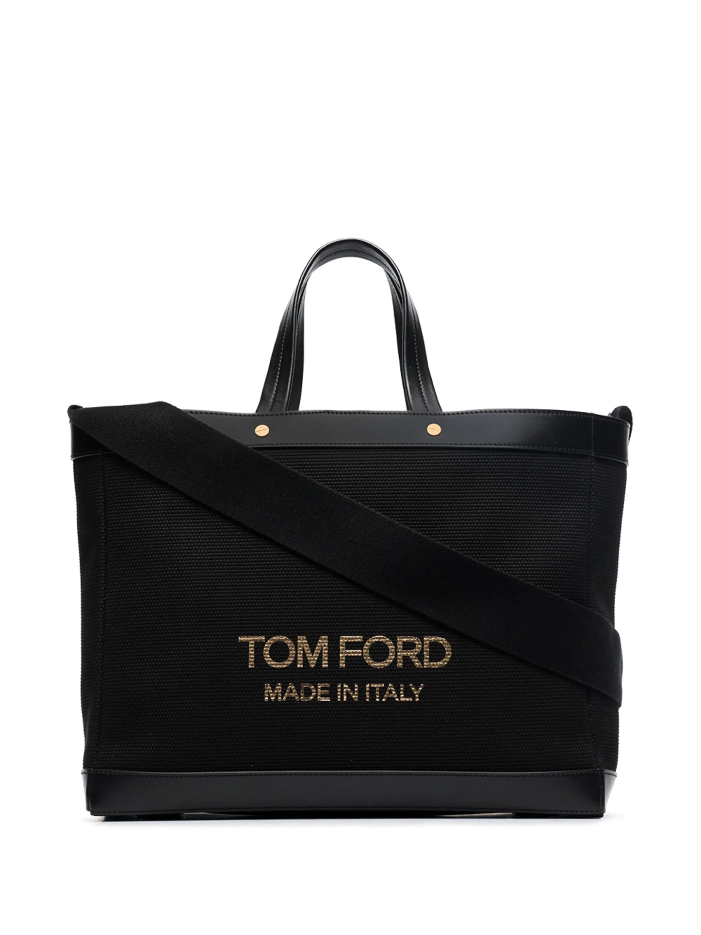 debossed-logo shopping tote-bag