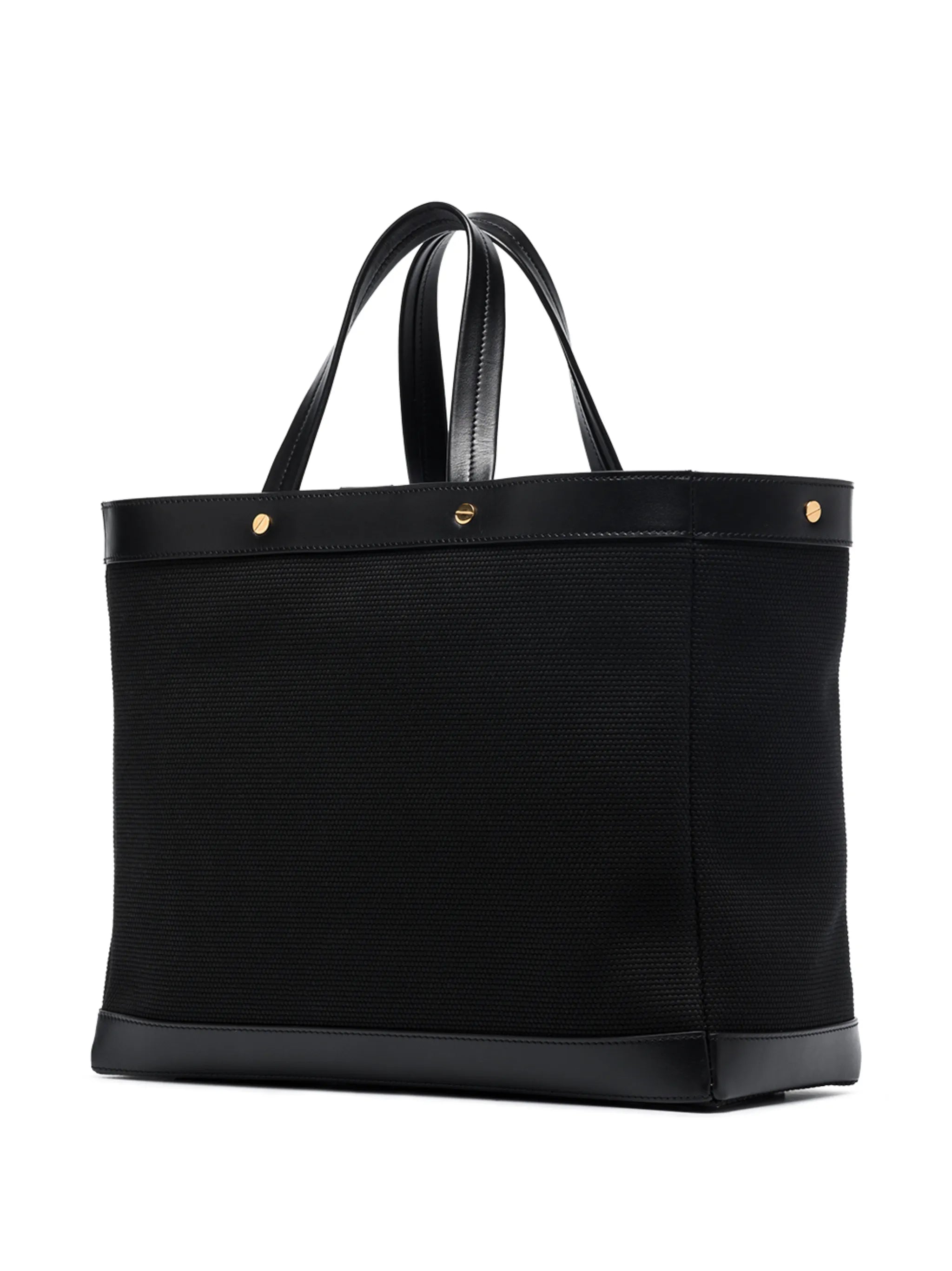 debossed-logo shopping tote-bag