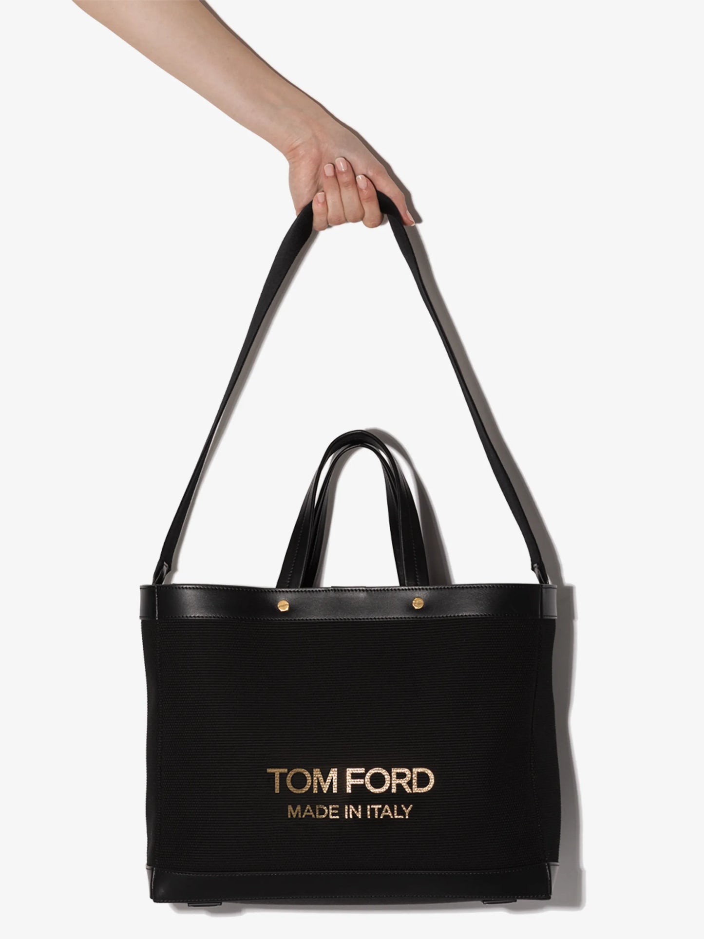 debossed-logo shopping tote-bag