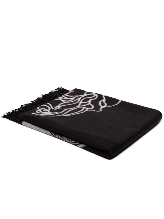 Greca motif blanket
