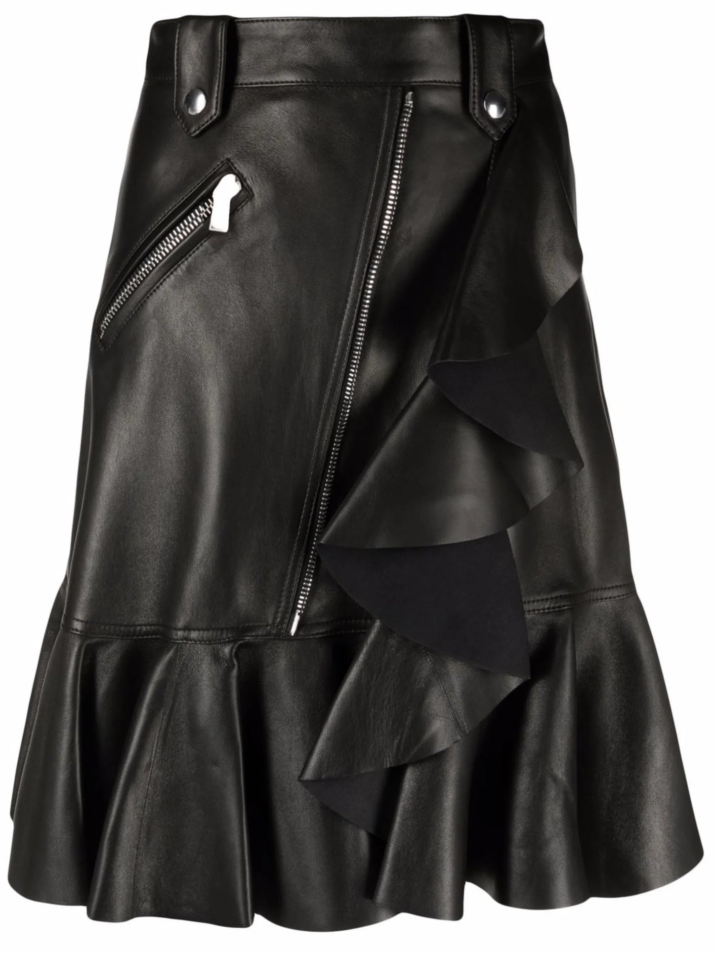 peplum-hem skirt