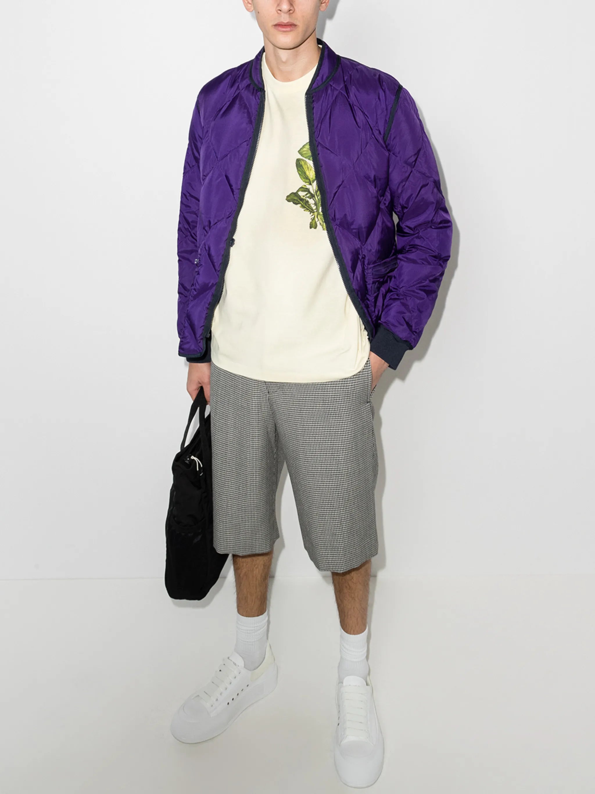 Pansy print logo T-shirt