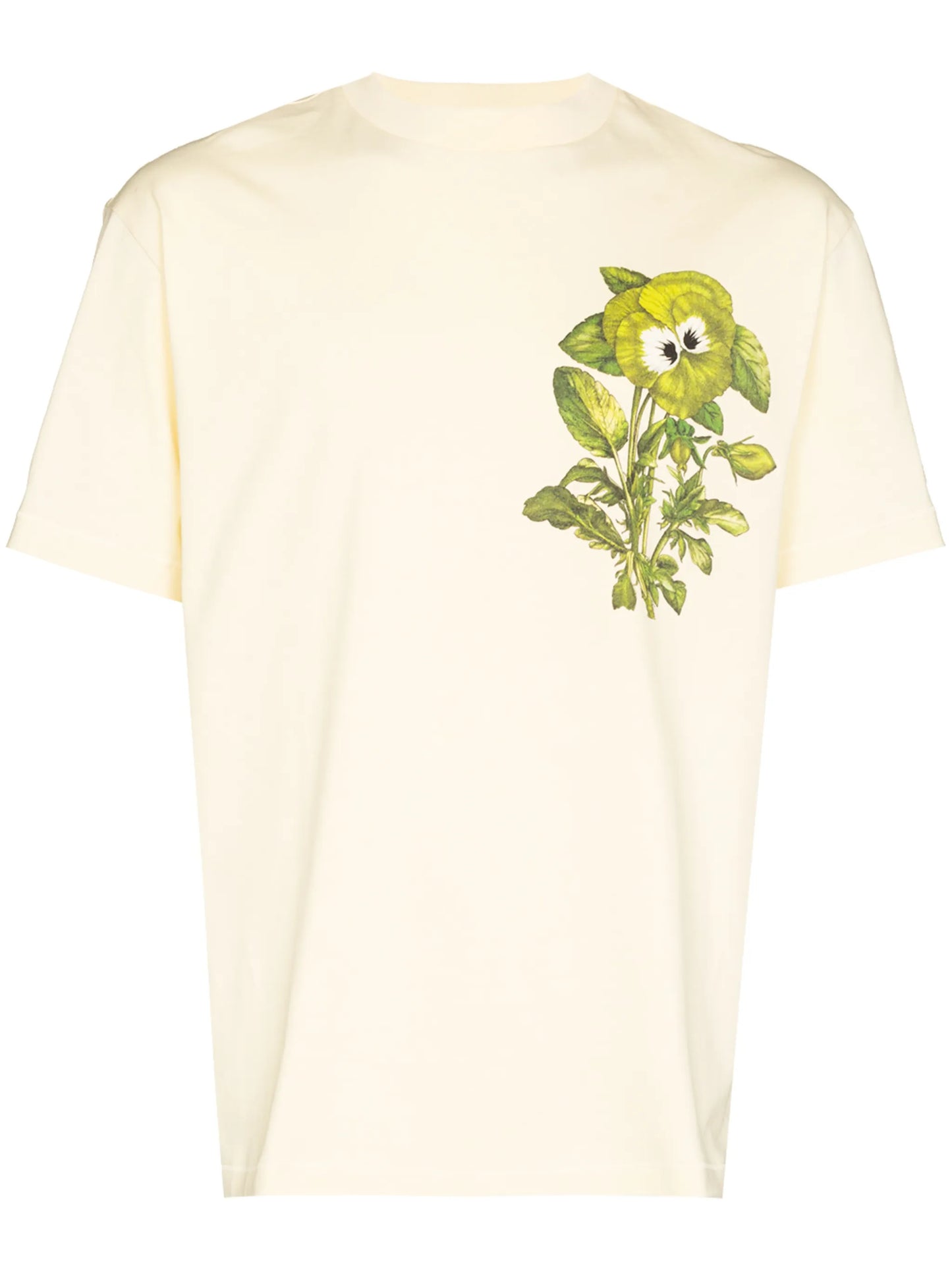 Pansy print logo T-shirt