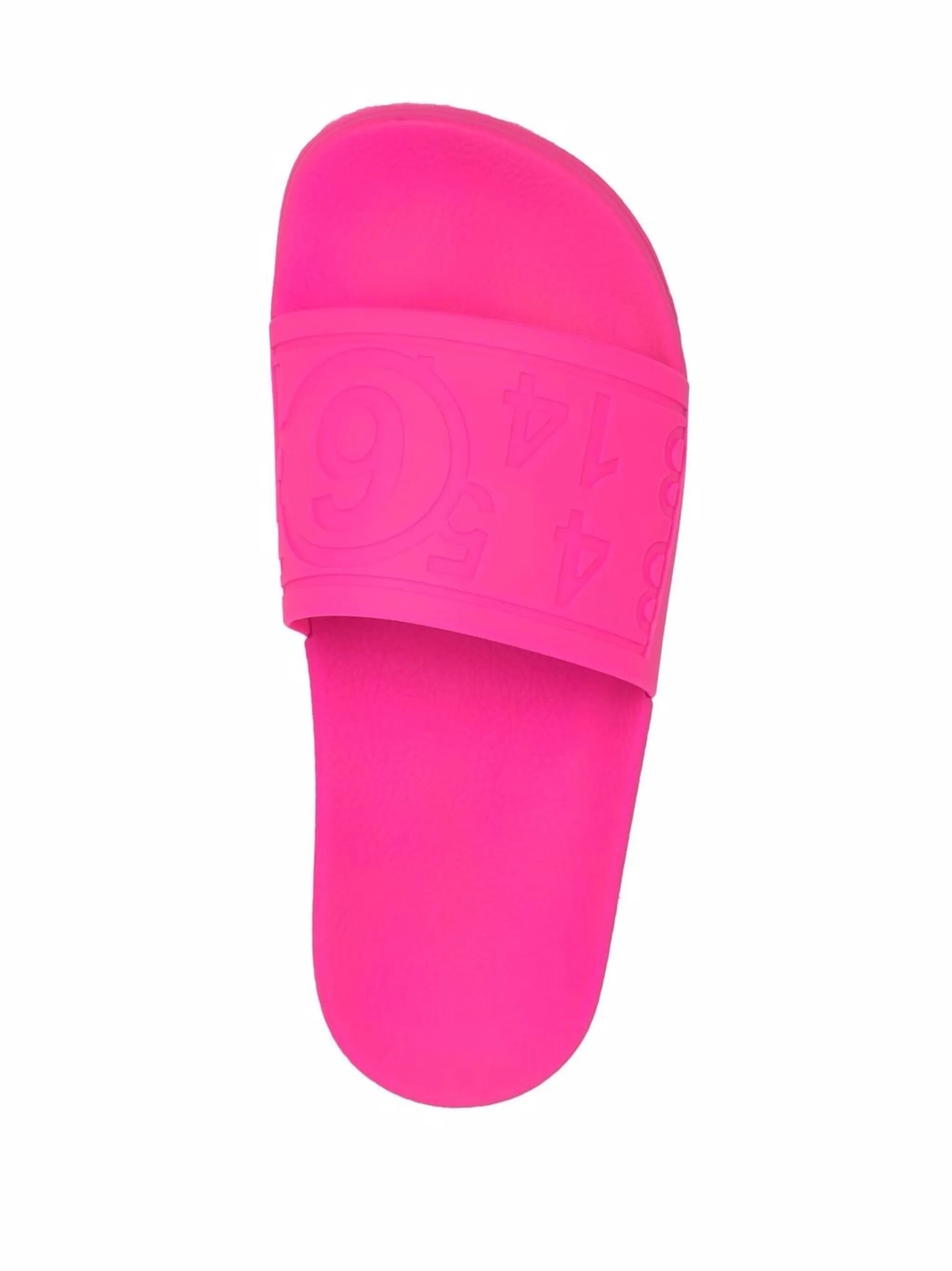 debossed slip-on slides