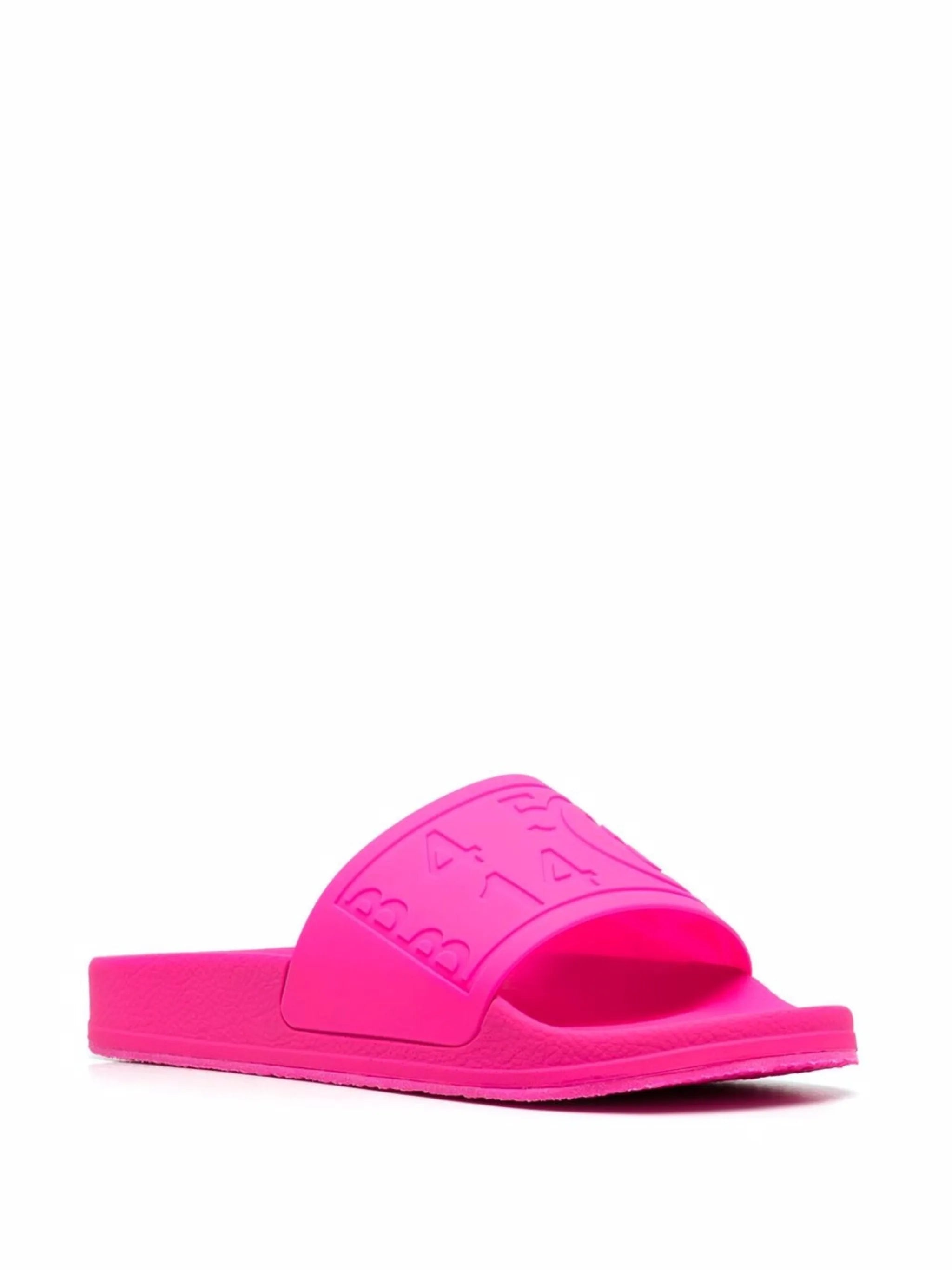 debossed slip-on slides