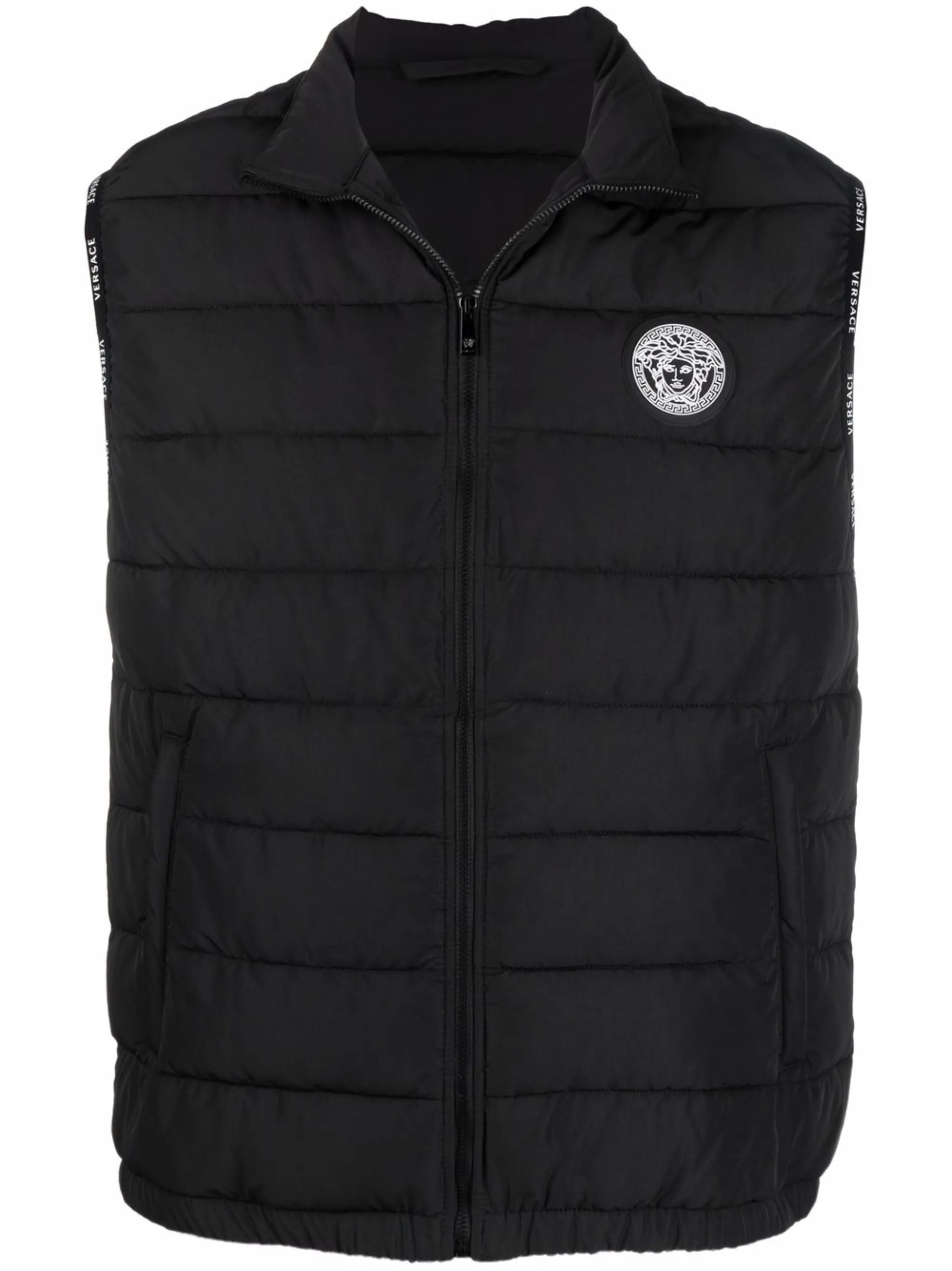 logo-patch padded jacket