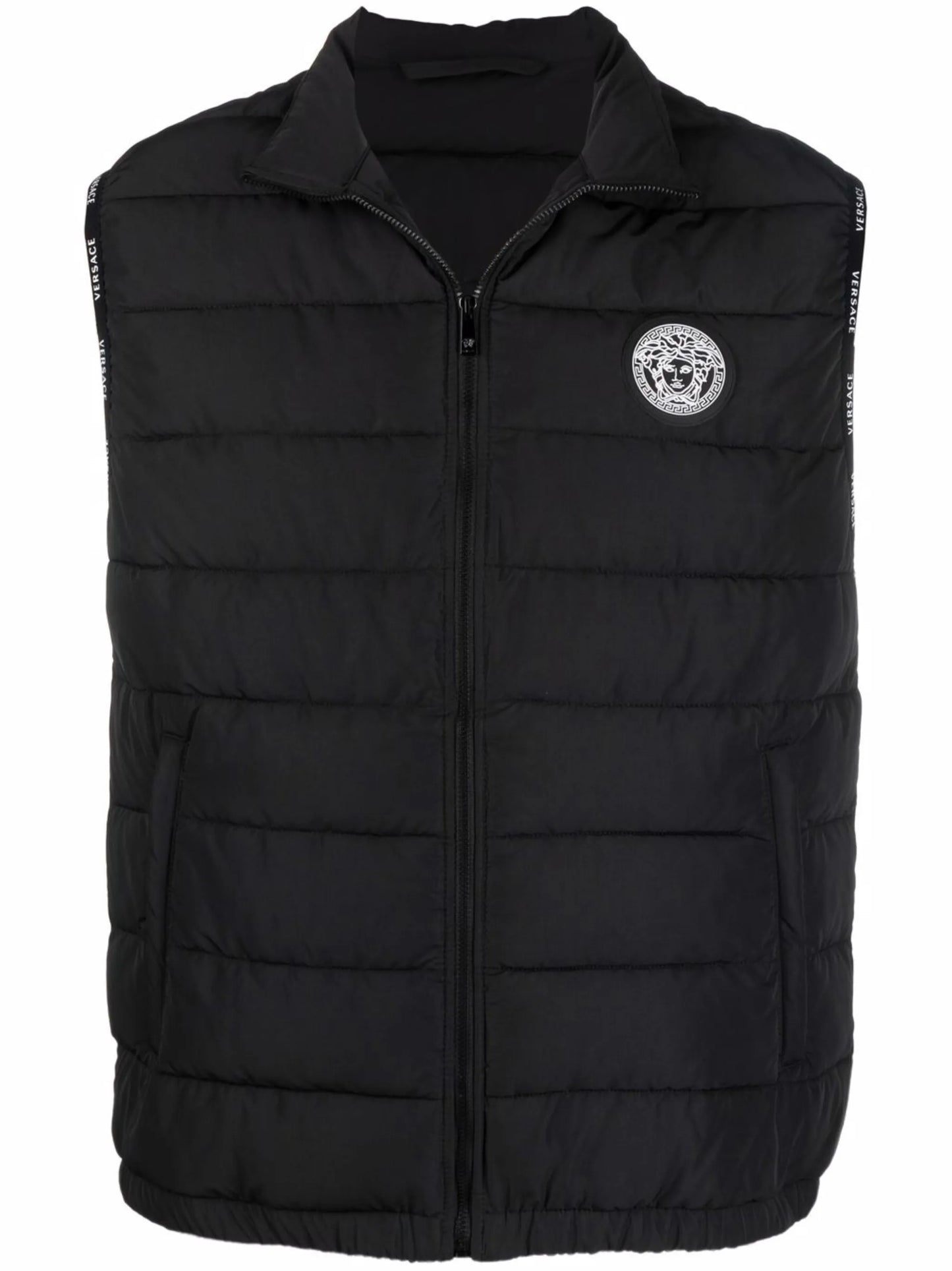 logo-patch padded jacket