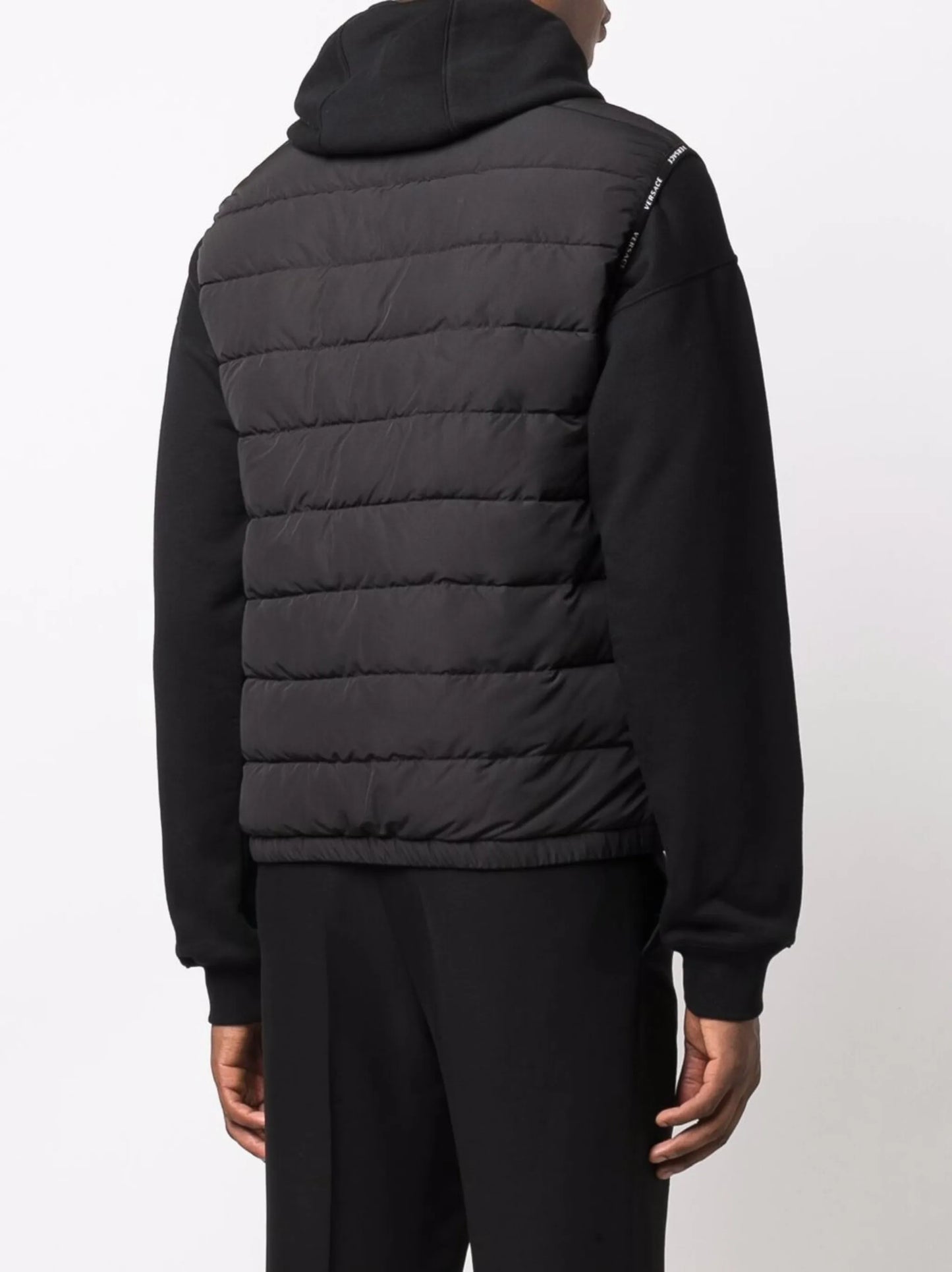 logo-patch padded jacket