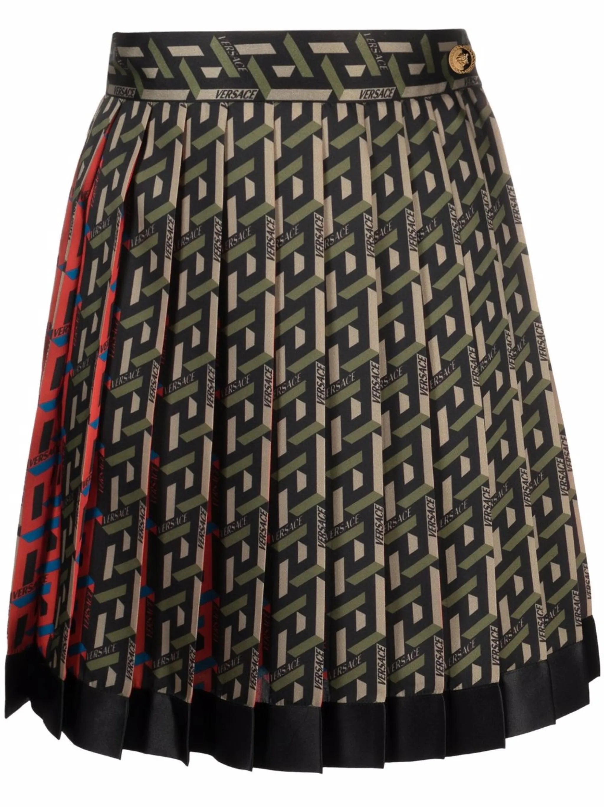 La Greca silk miniskirt