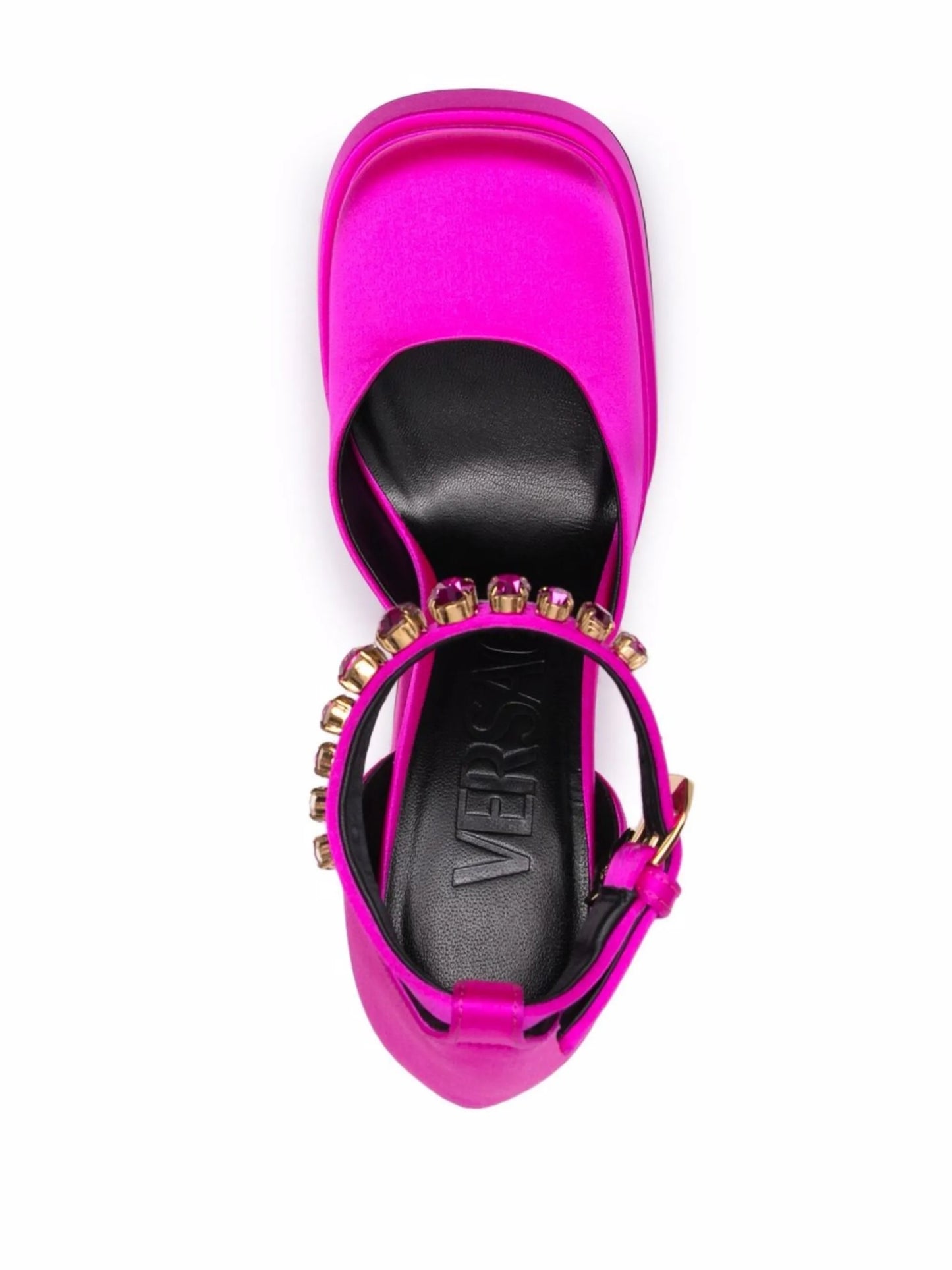 Medusa Head charm platform sandals