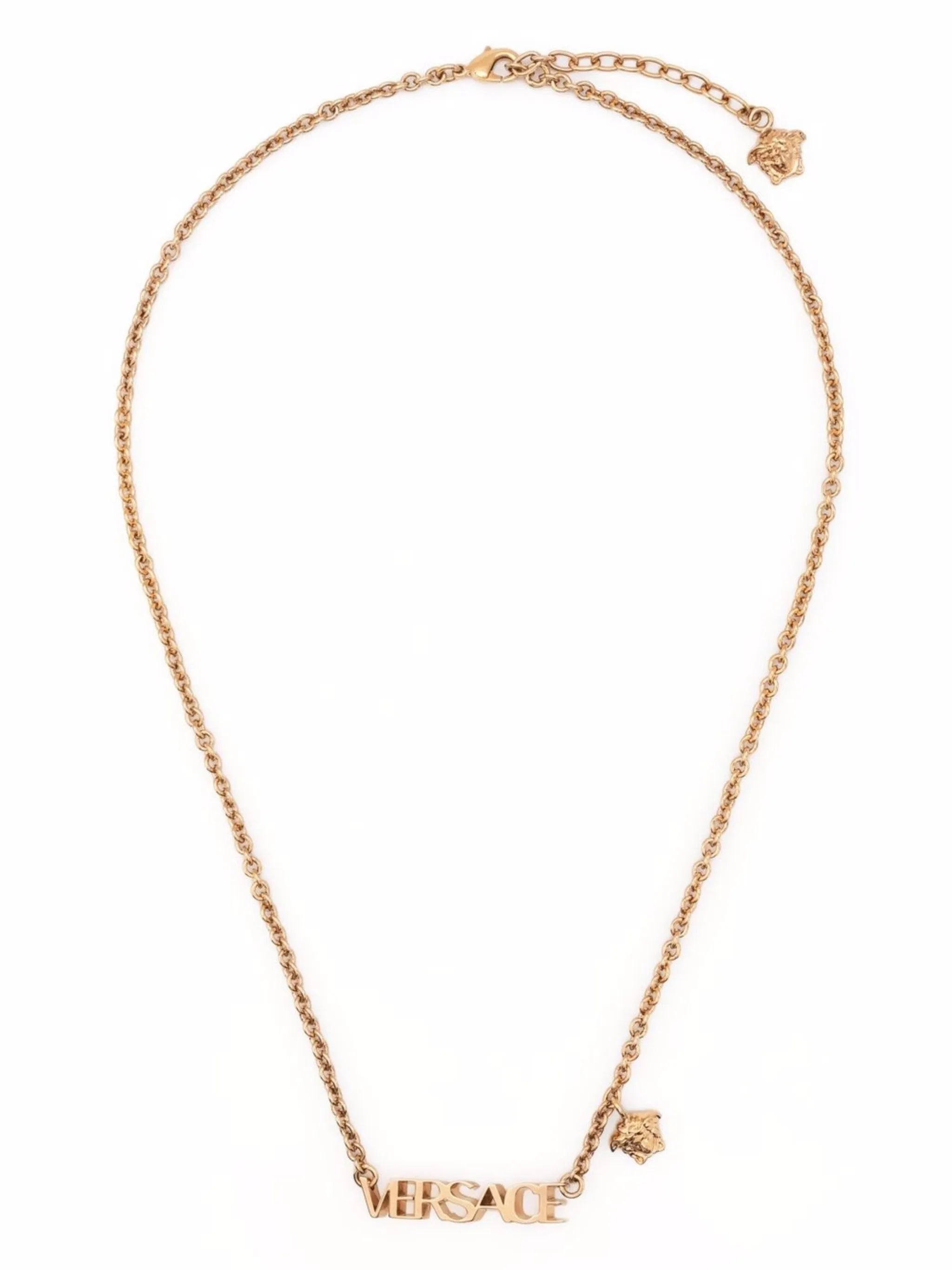 logo-plaque necklace