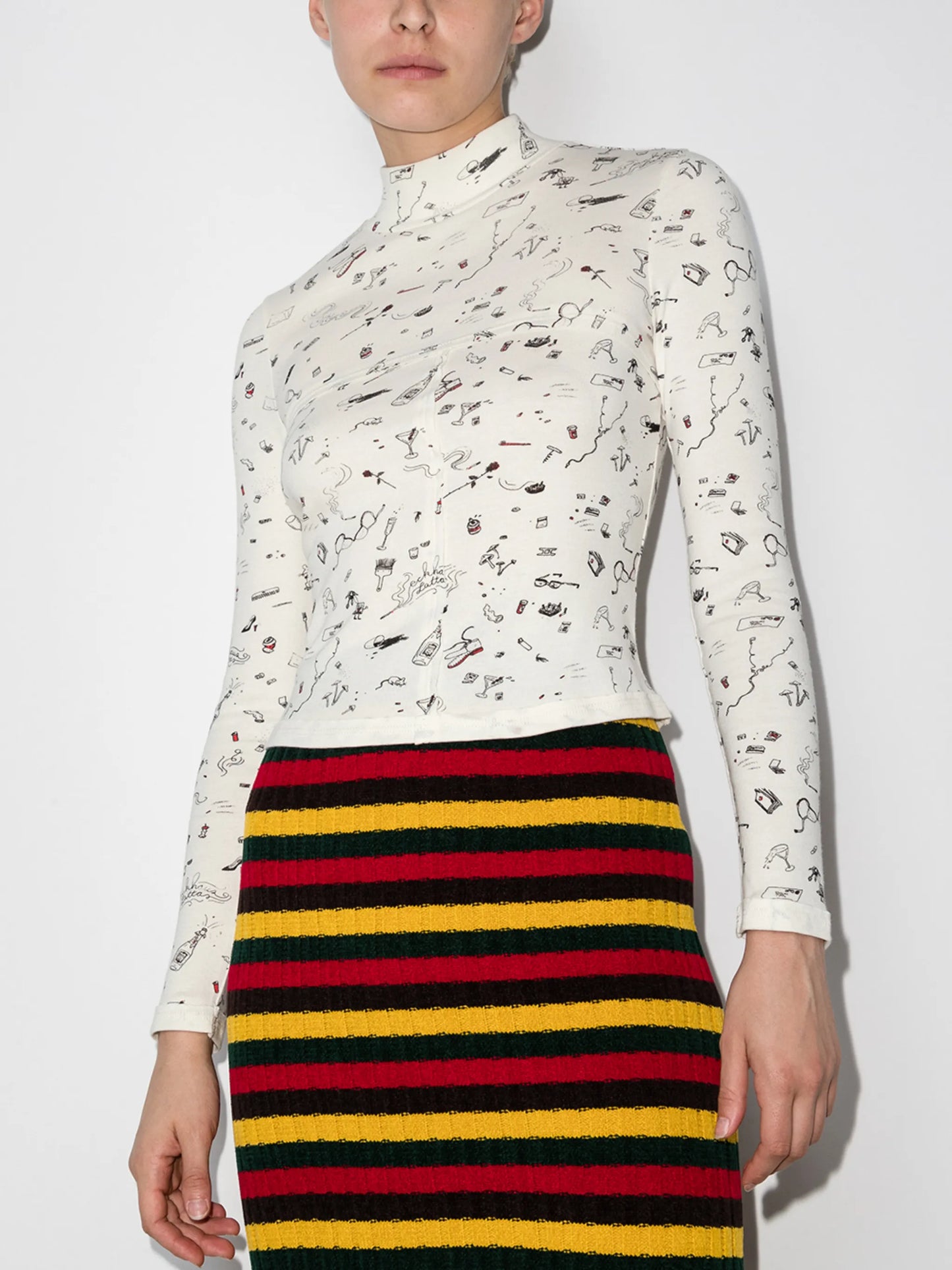lapped baby cropped top