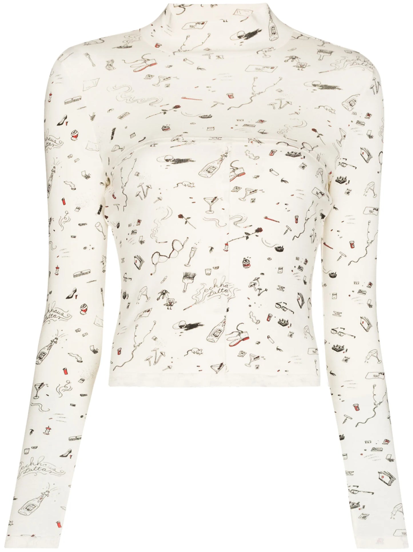 lapped baby cropped top