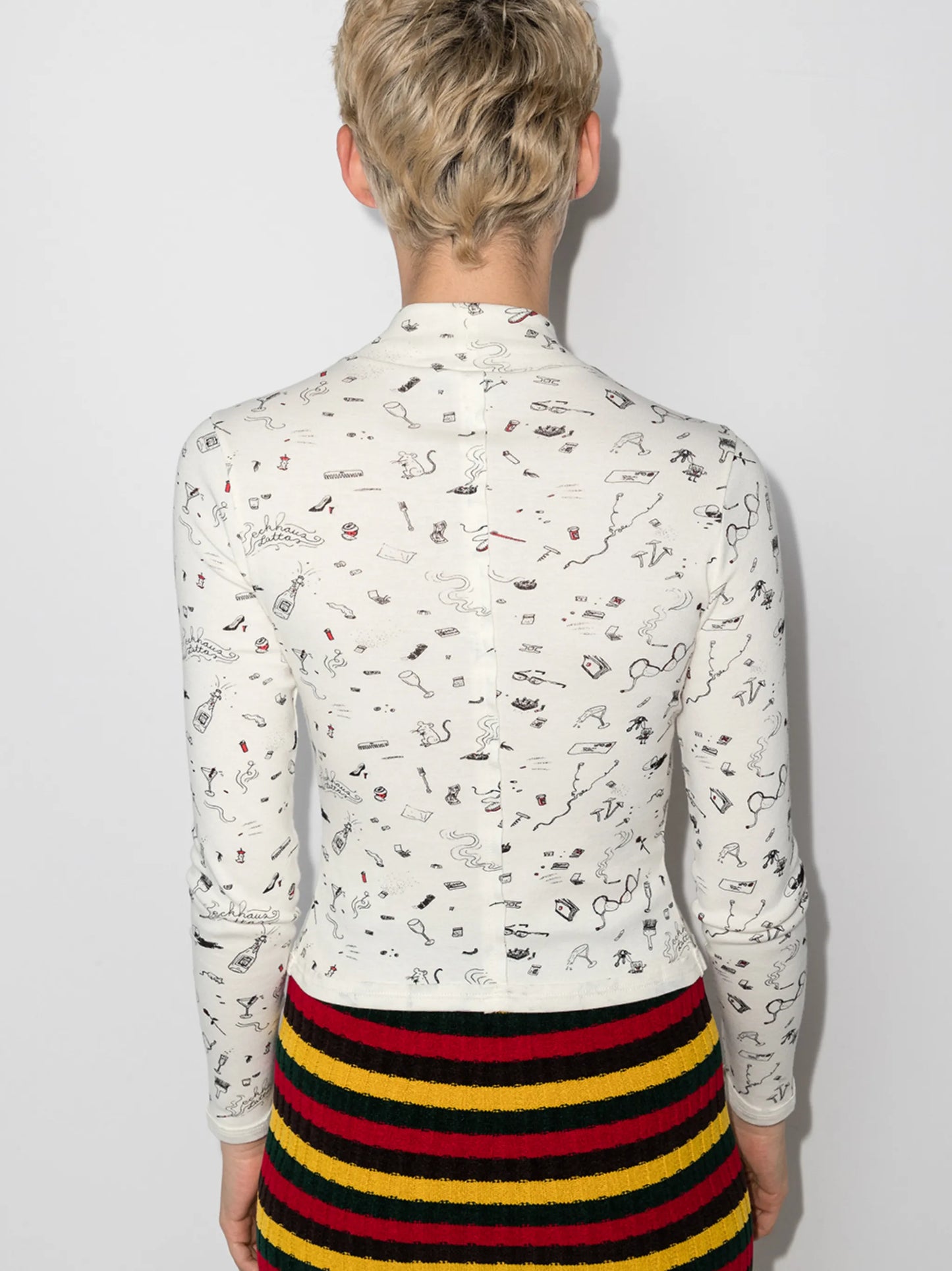 lapped baby cropped top
