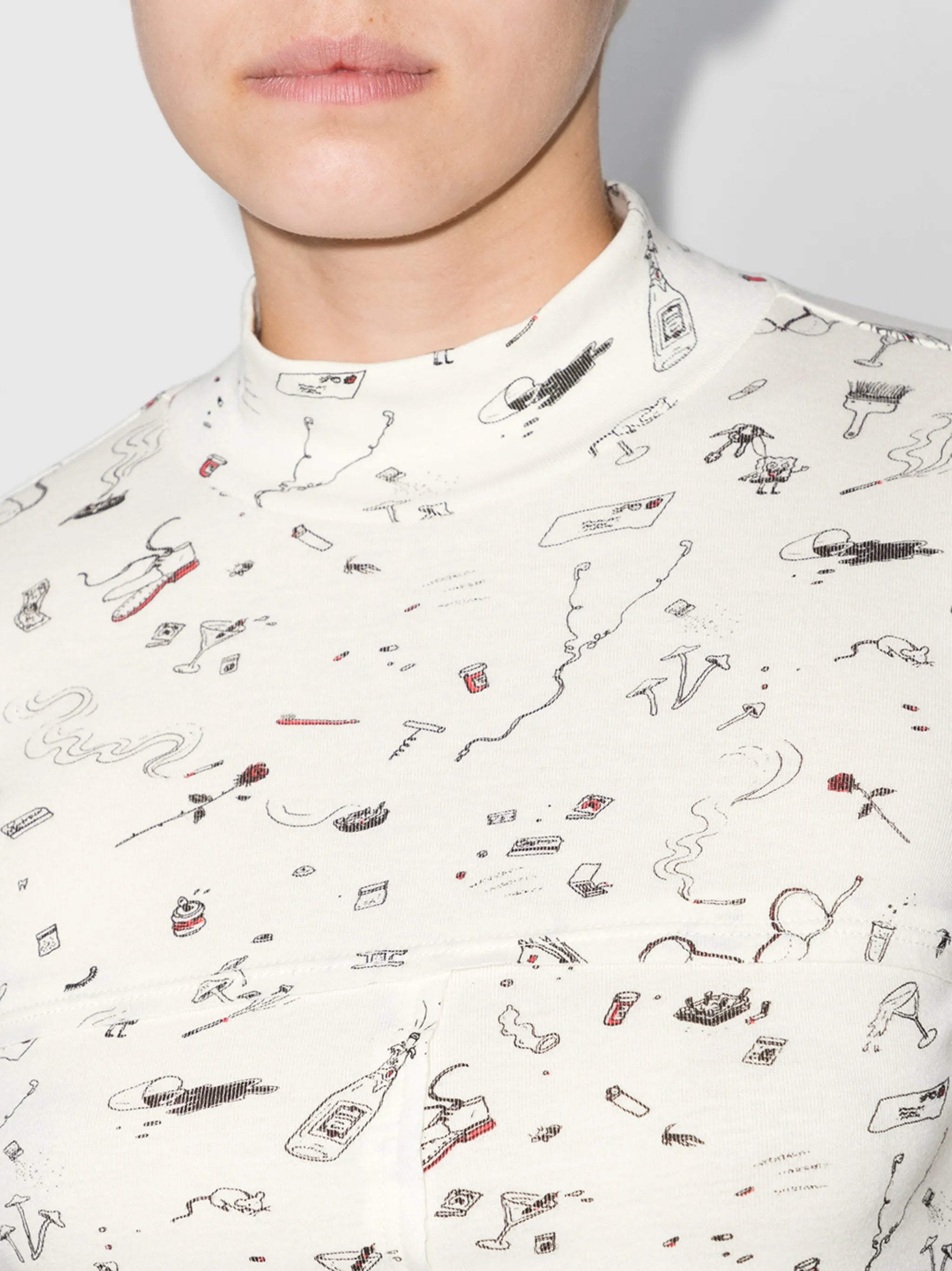 lapped baby cropped top