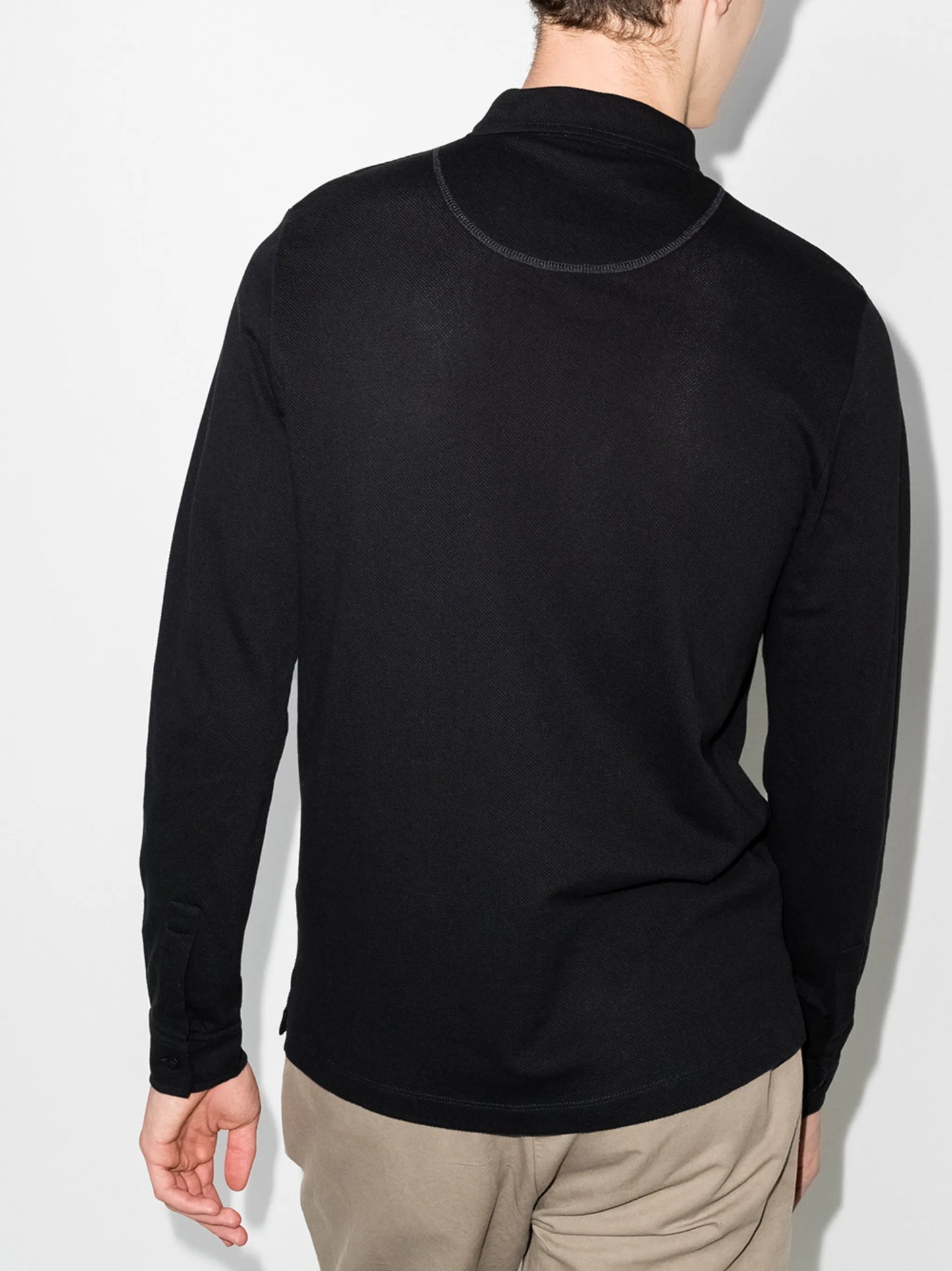 Riviera long-sleeve polo shirt