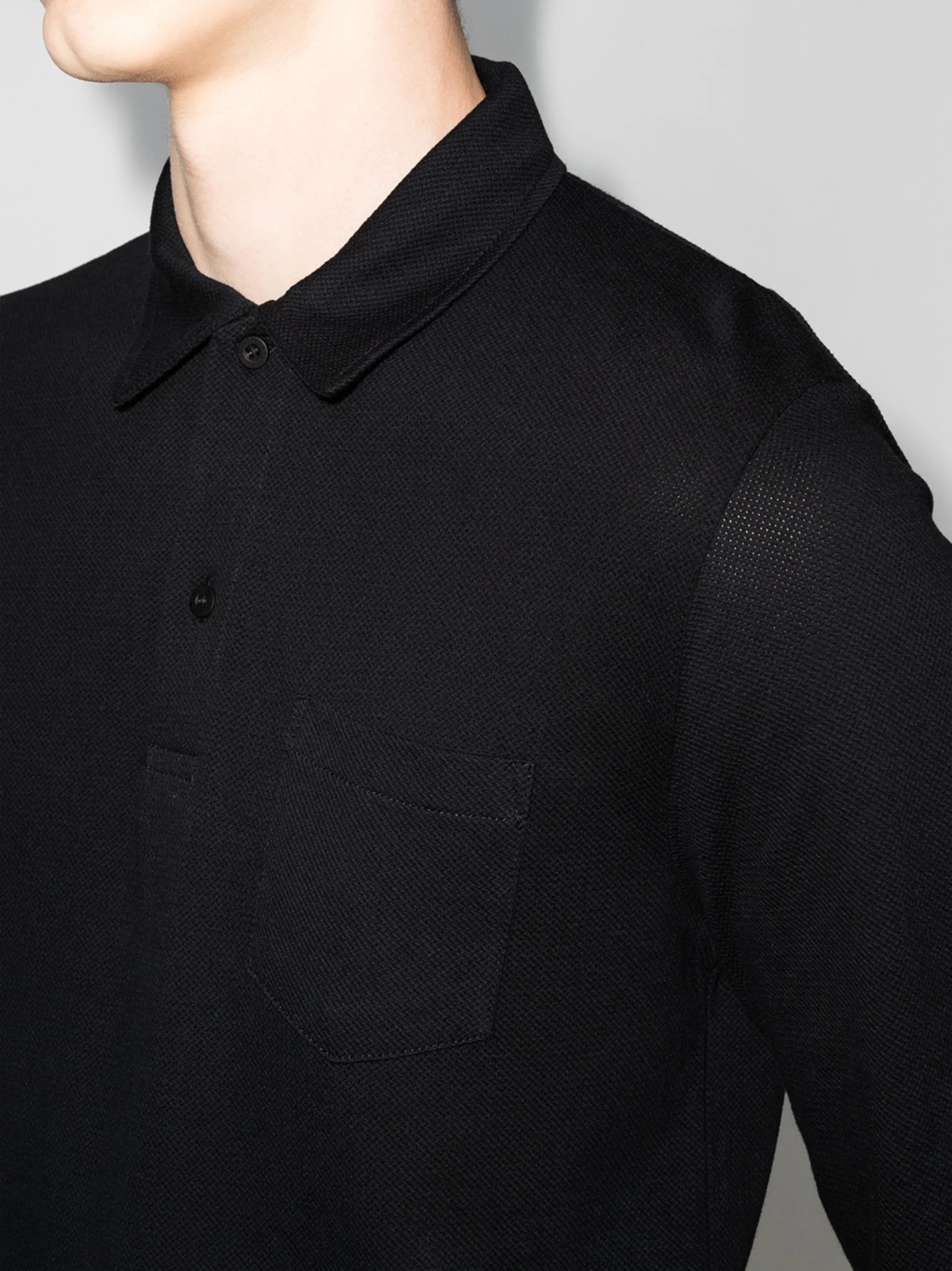 Riviera long-sleeve polo shirt