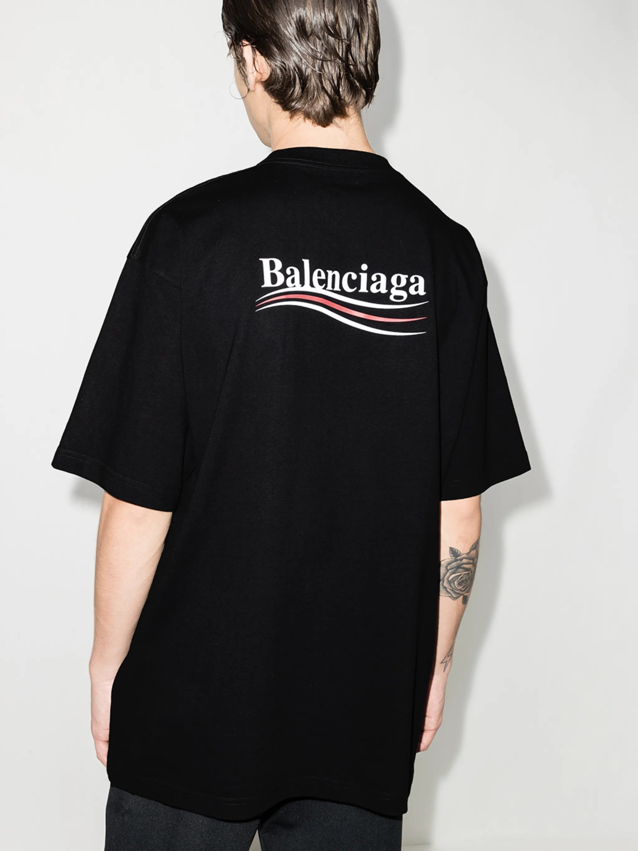 oversized Political Campaign print T-shirt