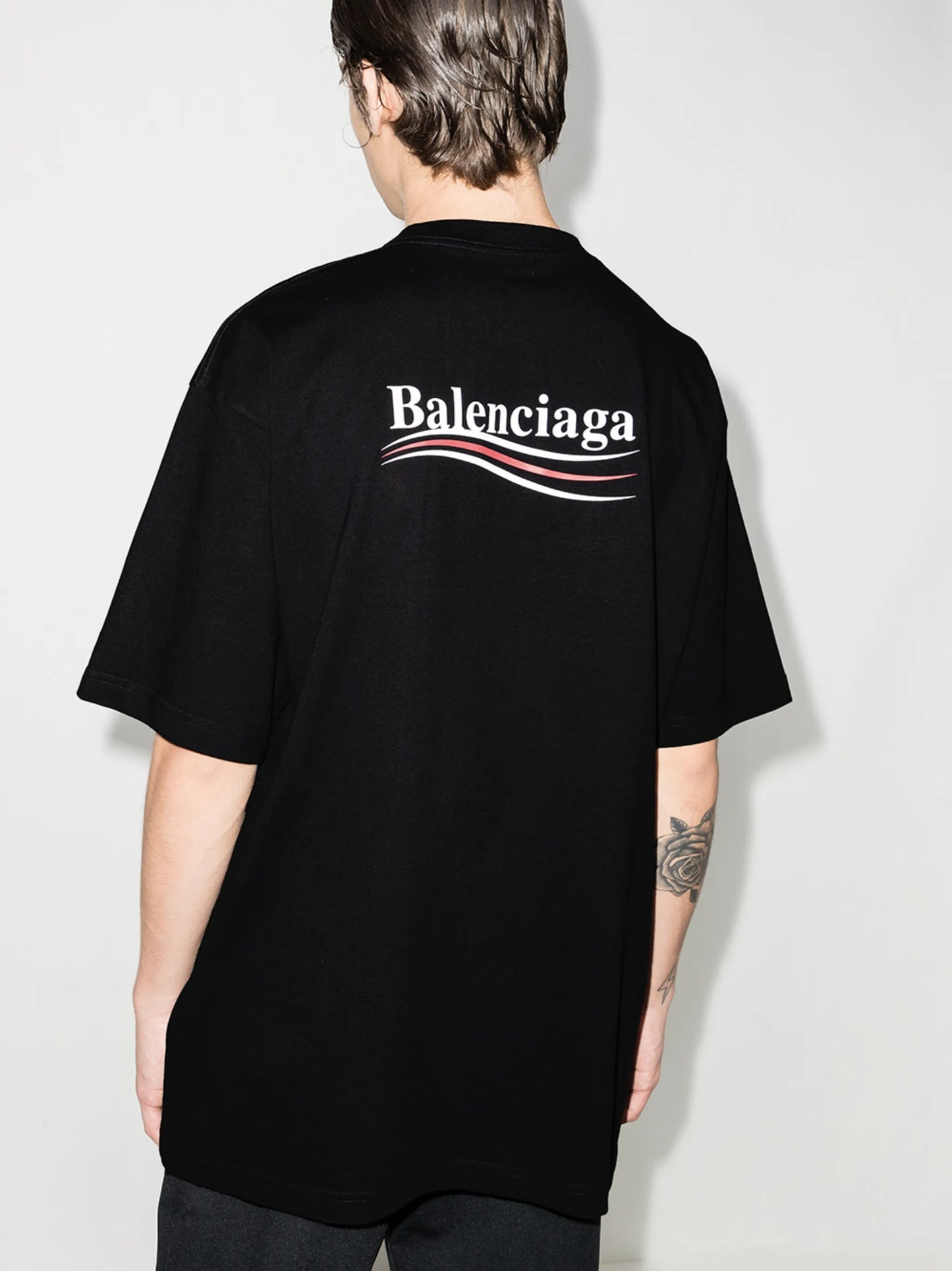 oversized Political Campaign print T-shirt