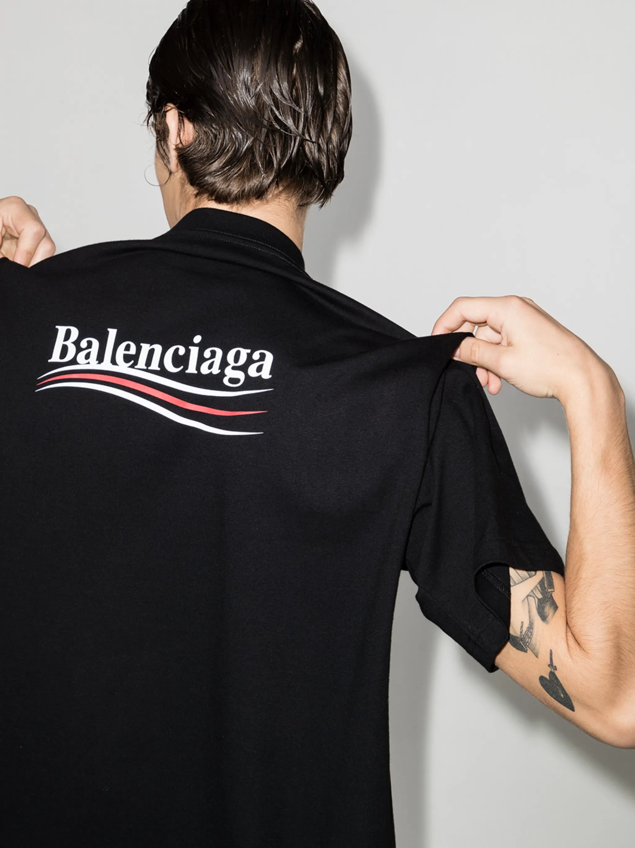 oversized Political Campaign print T-shirt