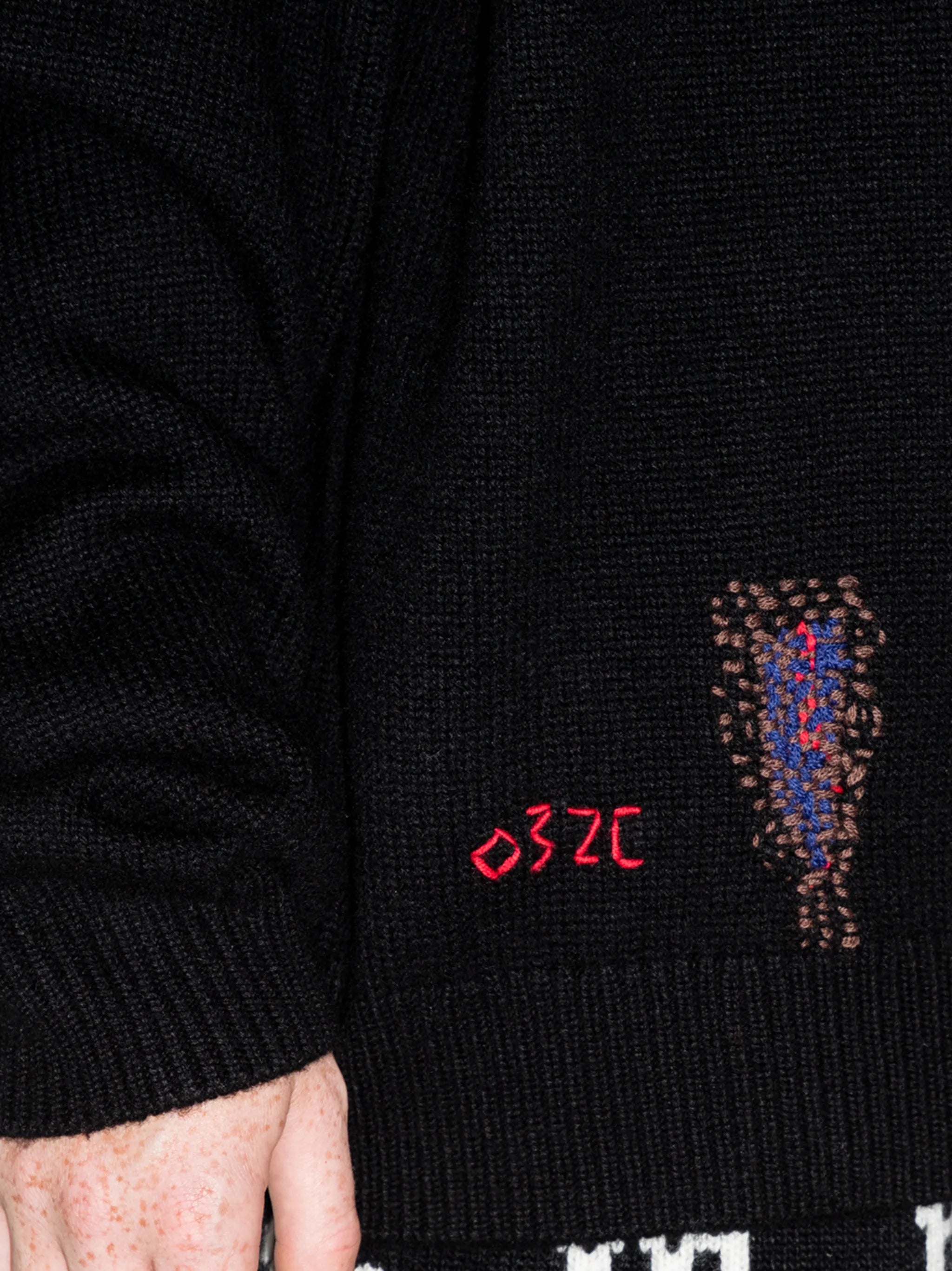 Hand Repaired crew-neck jumper