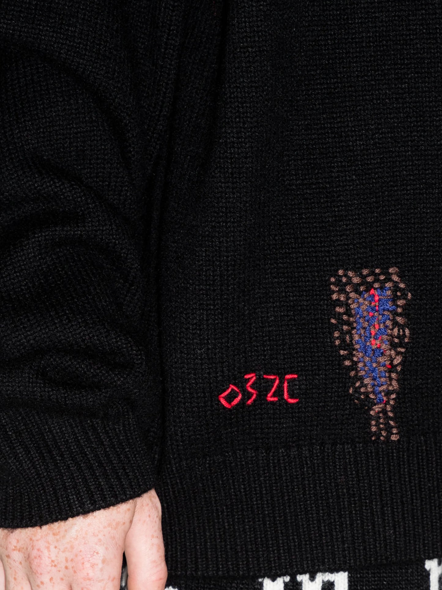 Hand Repaired crew-neck jumper