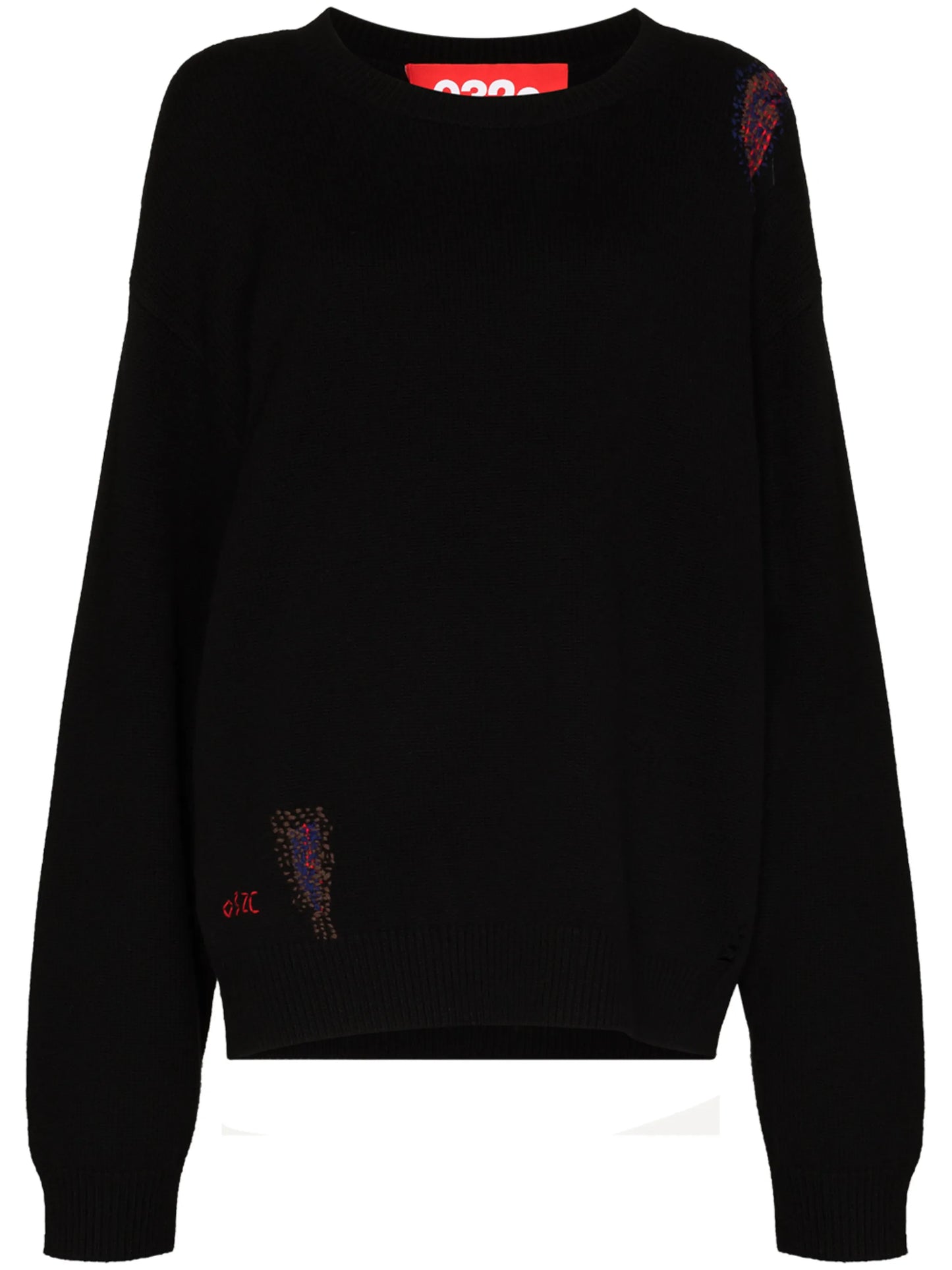 Hand Repaired crew-neck jumper