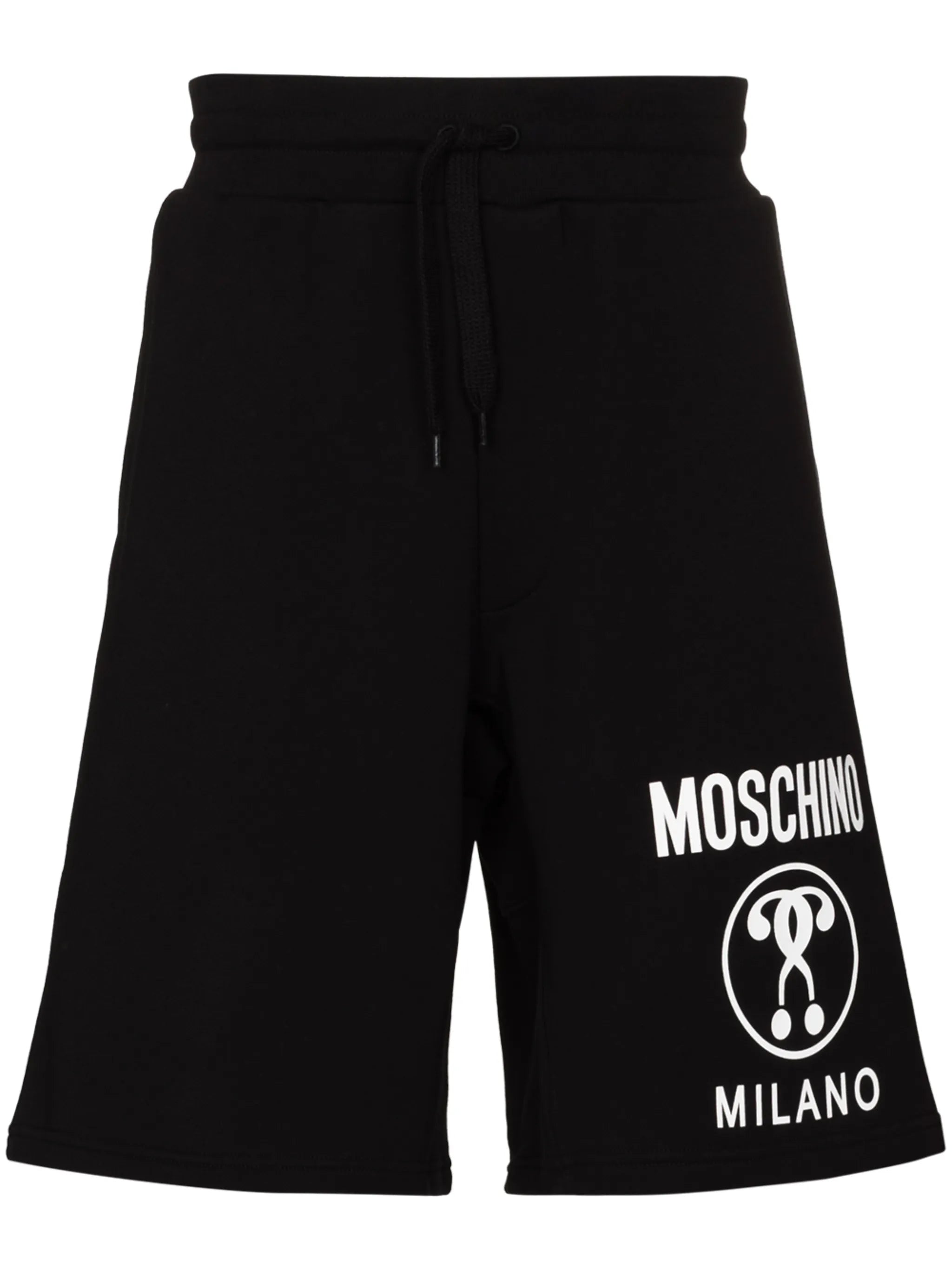 Double Question Mark-print shorts