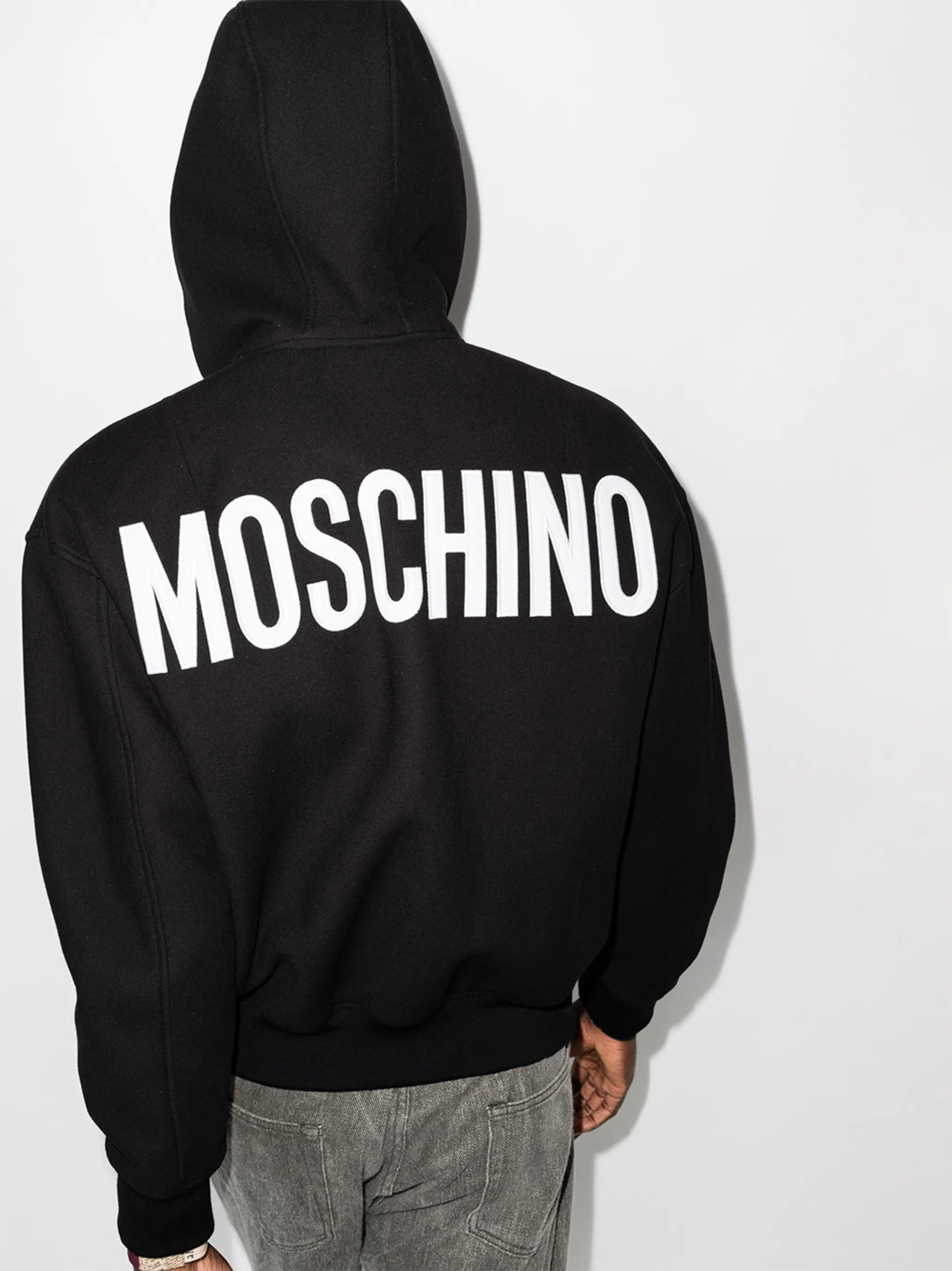 hooded zip-up bomber jacket
