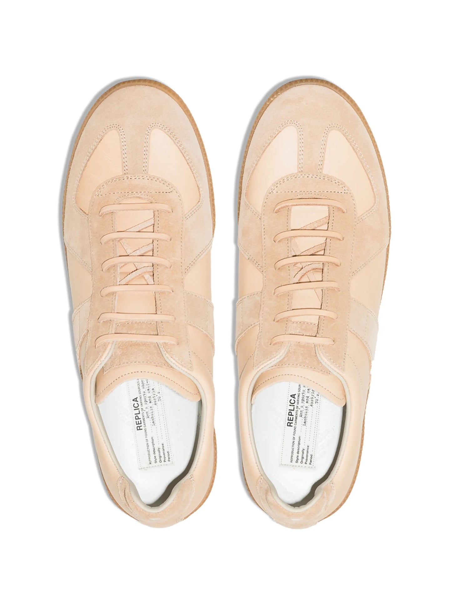 Replica low-top leather sneakers