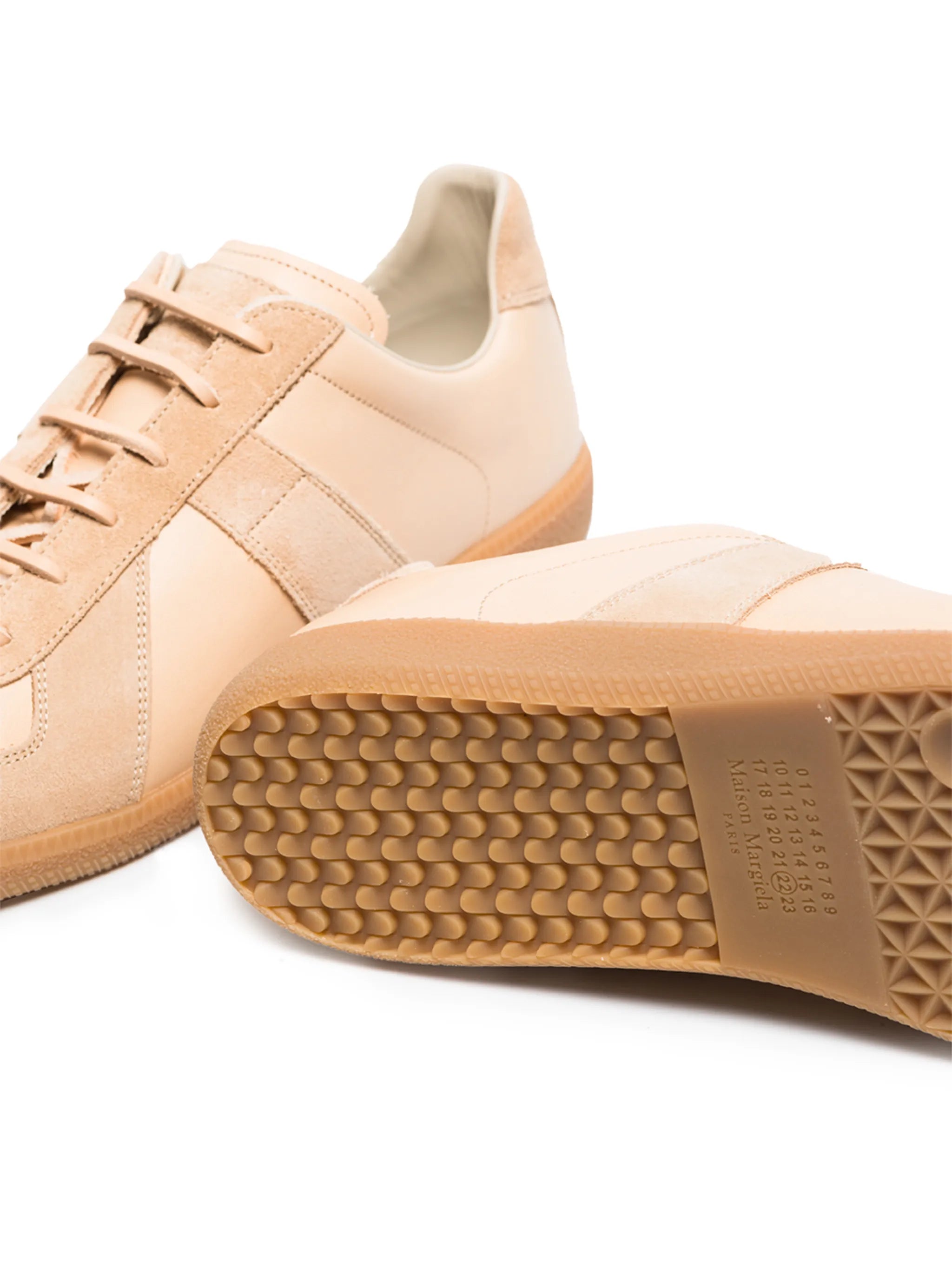 Replica low-top leather sneakers
