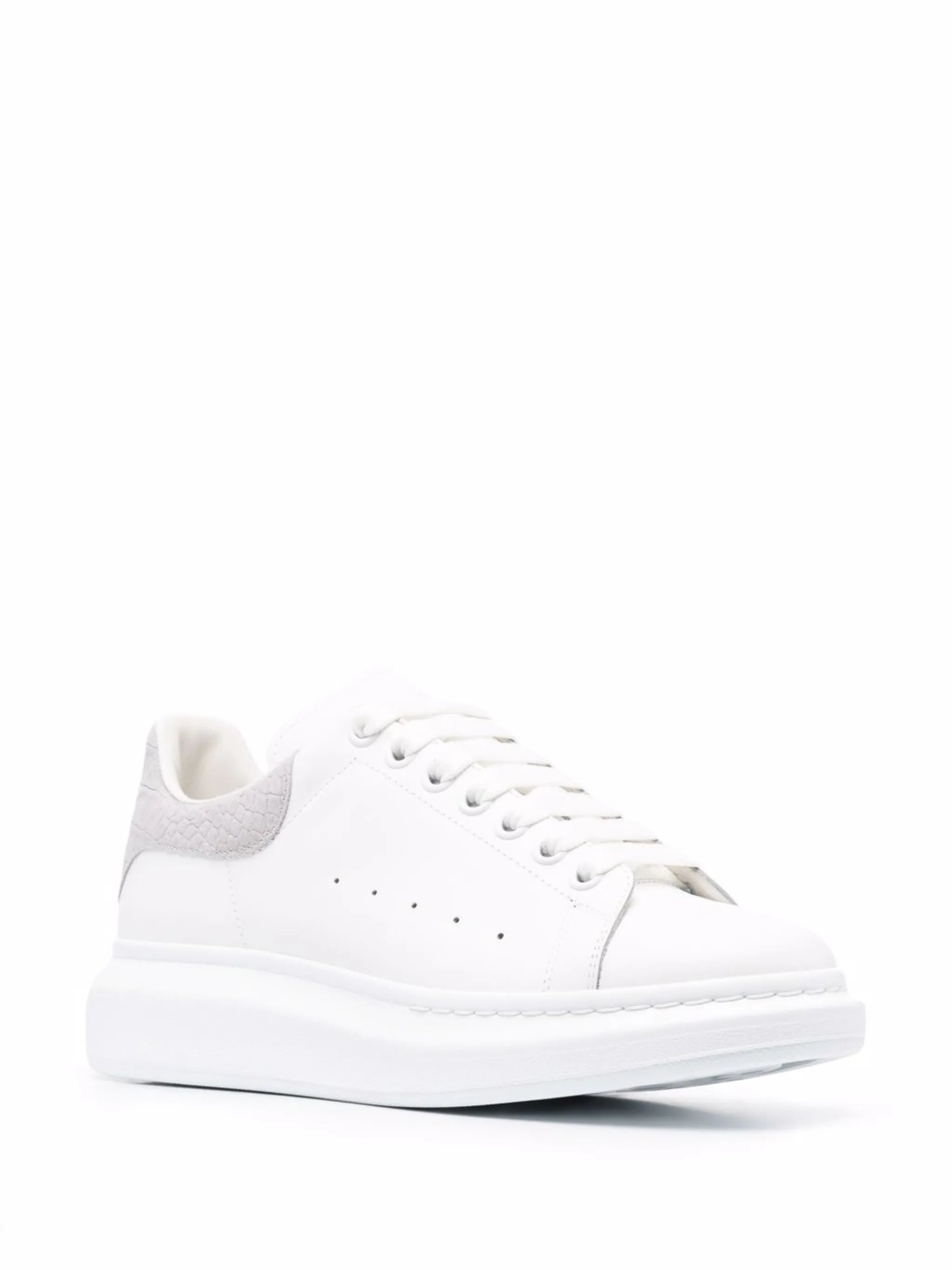 Oversize crocodile-embossed detail sneakers