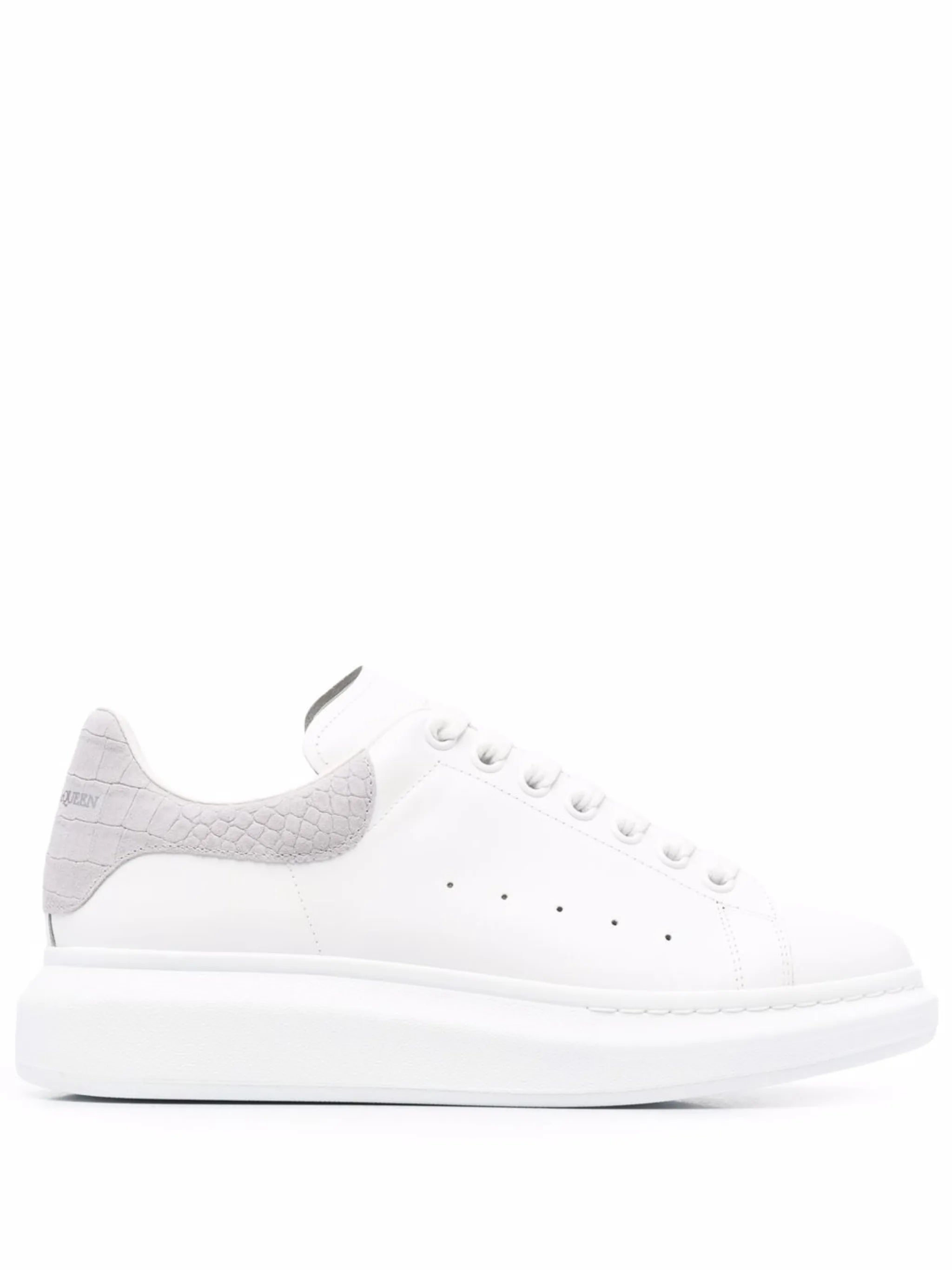 Oversize crocodile-embossed detail sneakers